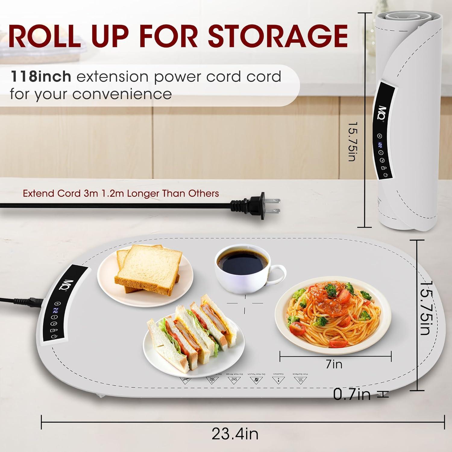 Alfombrilla Calentadora Eléctrica MQ Extra Grande 40-100°C Gris