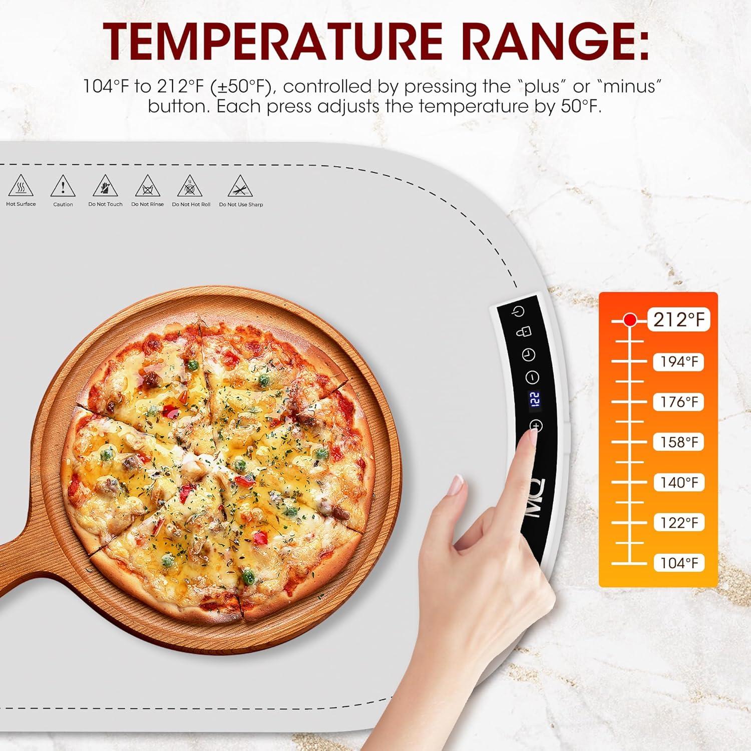 Alfombrilla Calentadora Eléctrica MQ Extra Grande 40-100°C Gris