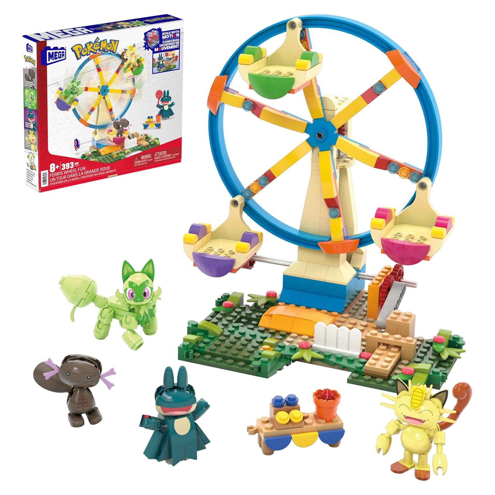 Set de Construcción Pokémon MEGA Rueda de la Fortuna 393 Piezas