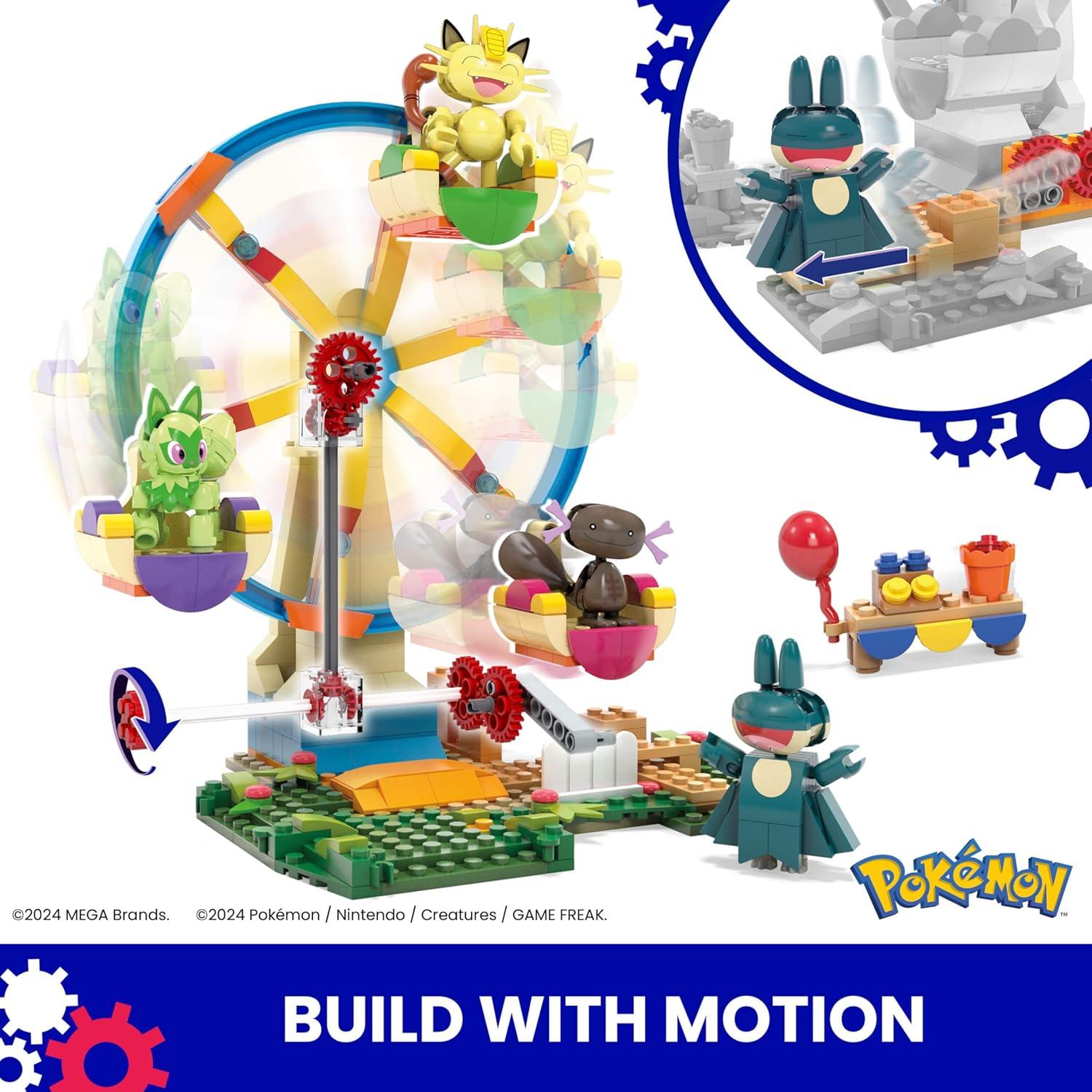 Set de Construcción Pokémon MEGA Rueda de la Fortuna 393 Piezas