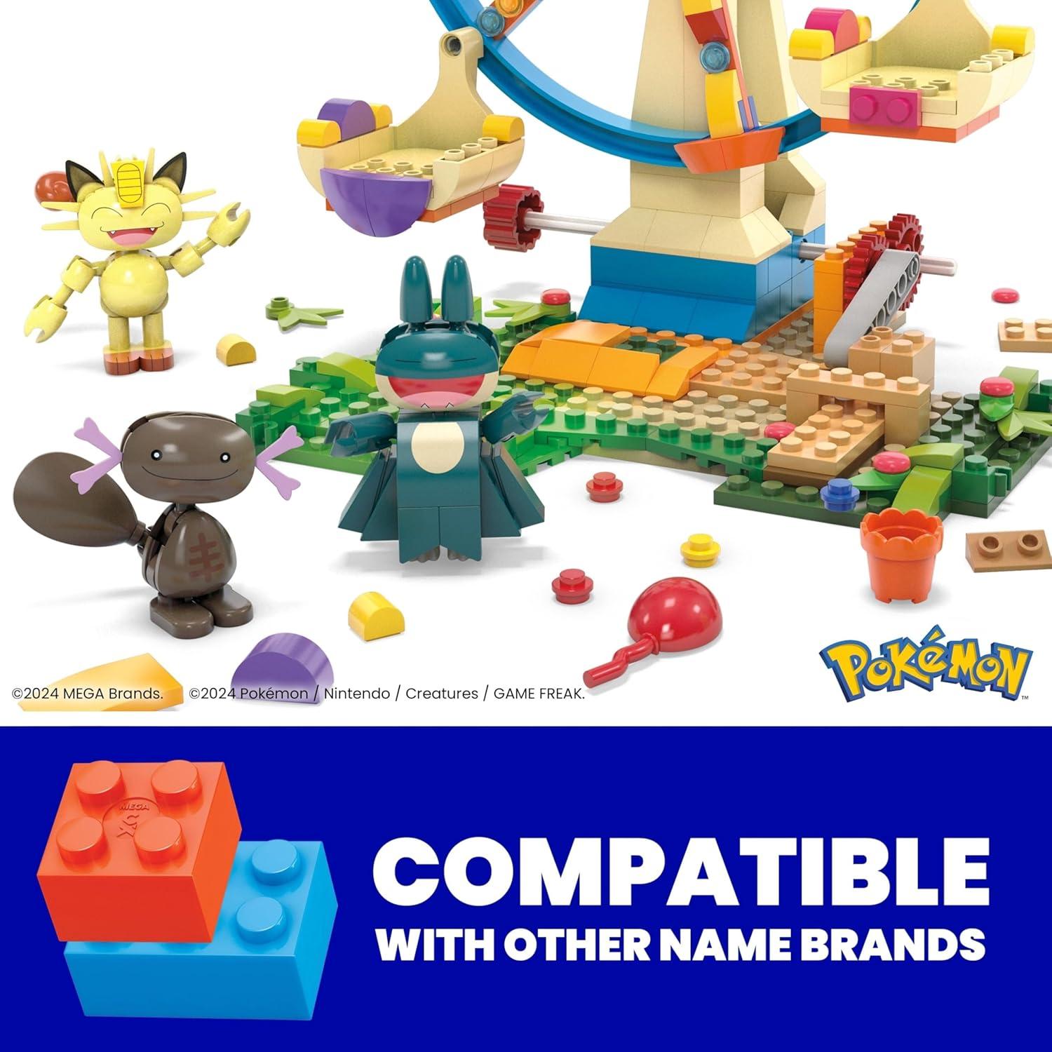 Set de Construcción Pokémon MEGA Rueda de la Fortuna 393 Piezas
