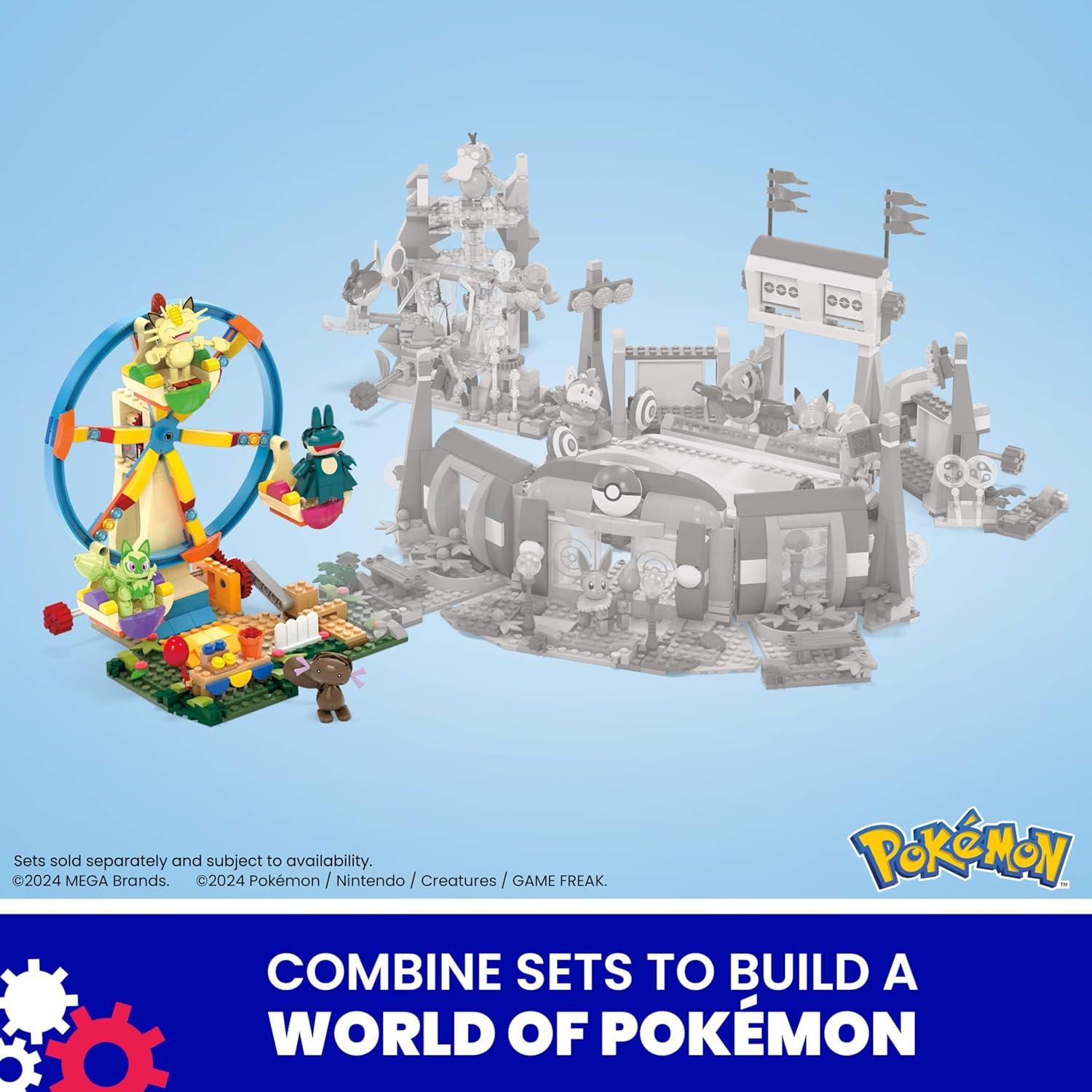 Set de Construcción Pokémon MEGA Rueda de la Fortuna 393 Piezas