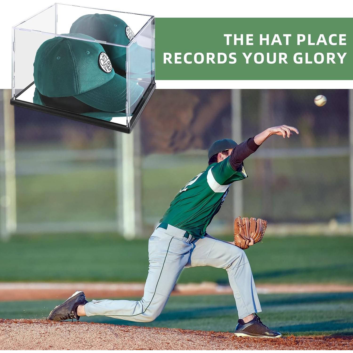 Caja de exhibición de sombreros acrílica ZSN 25.9x20.8x17.8 cm