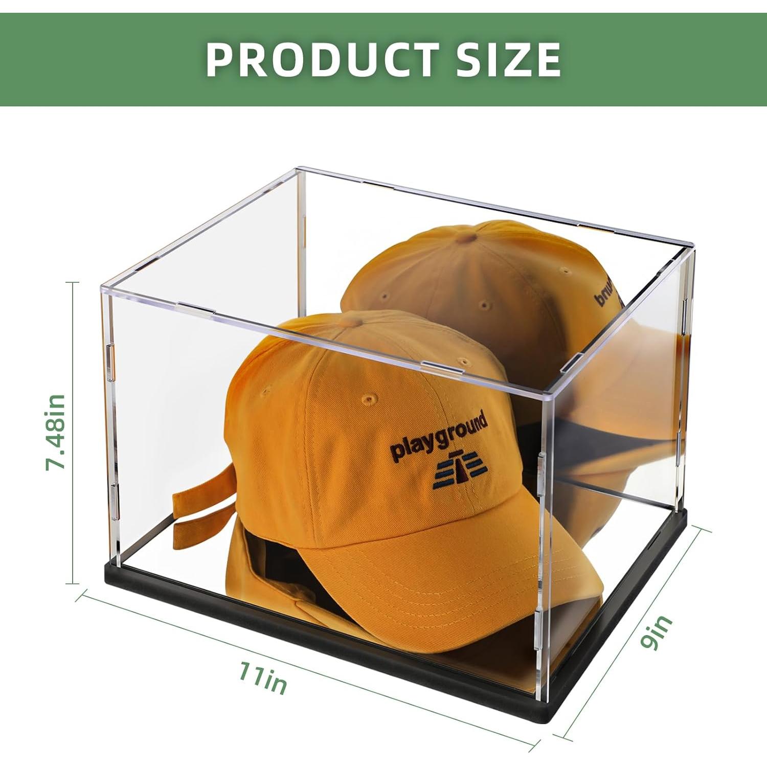 Caja de exhibición de sombreros acrílica ZSN 25.9x20.8x17.8 cm