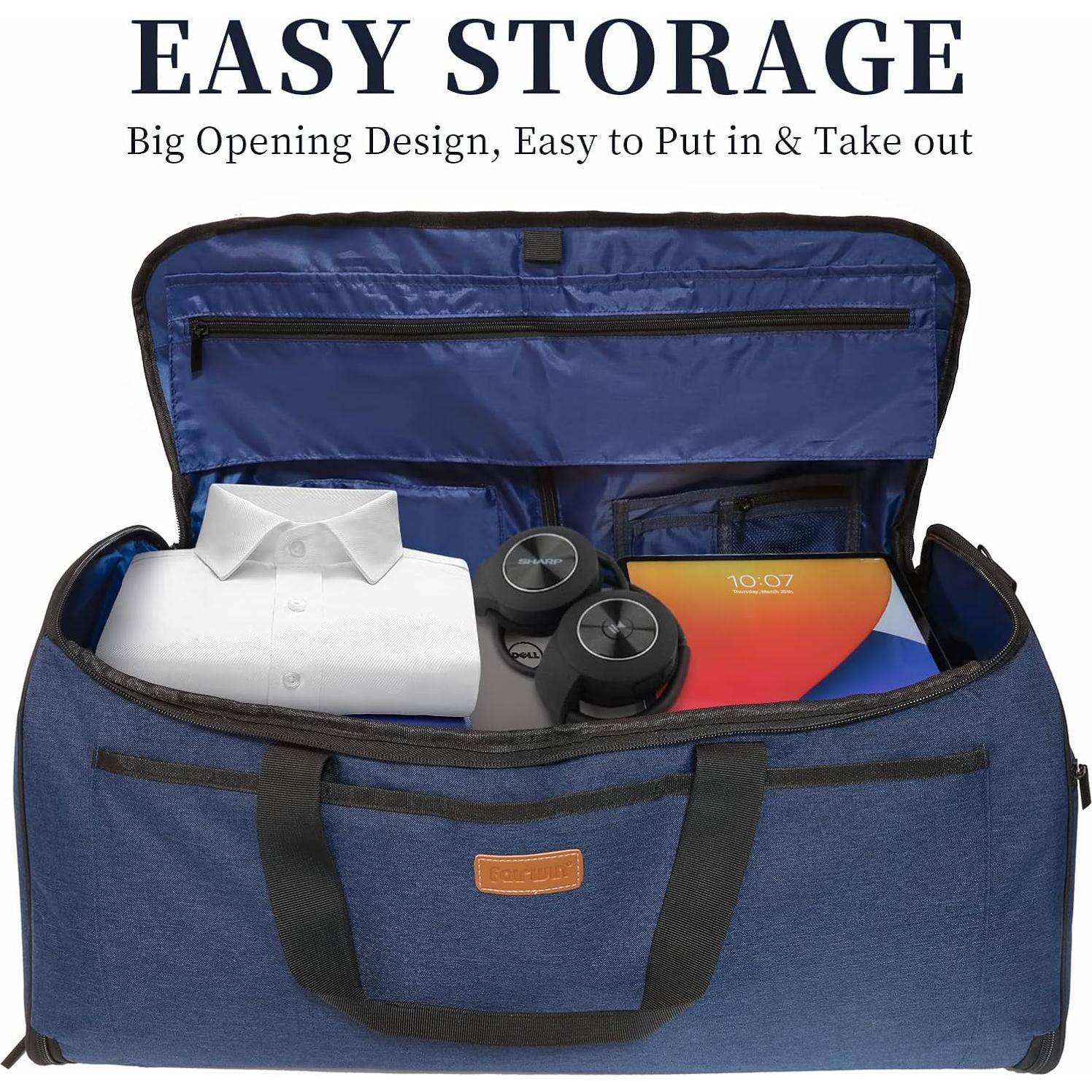 Bolsa de Ropa de Viaje FAIRWIN 60L Impermeable para Hombres