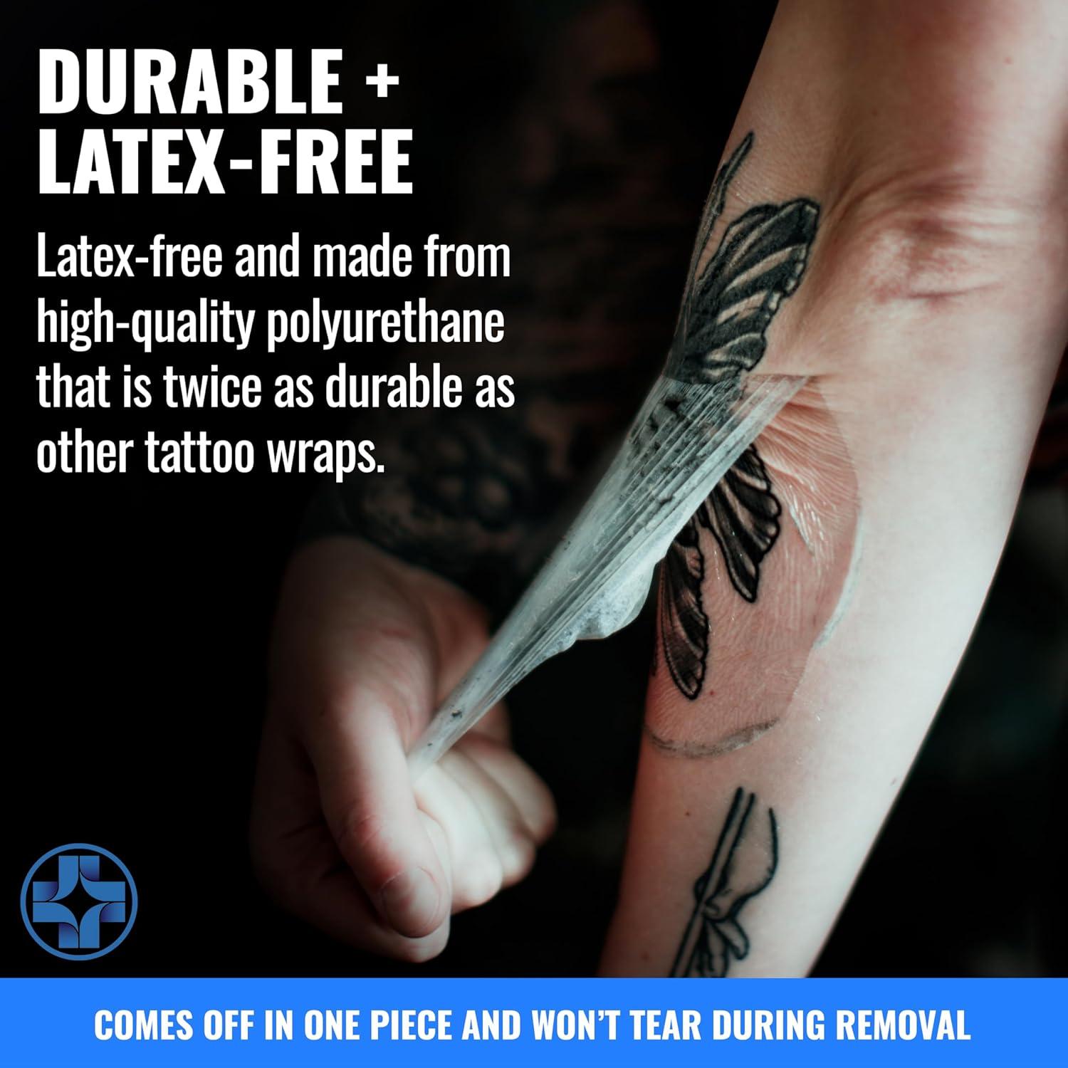 Vendaje Saniderm para Cuidado de Tatuajes Rollo Pequeño 10 cm x 7.32 m