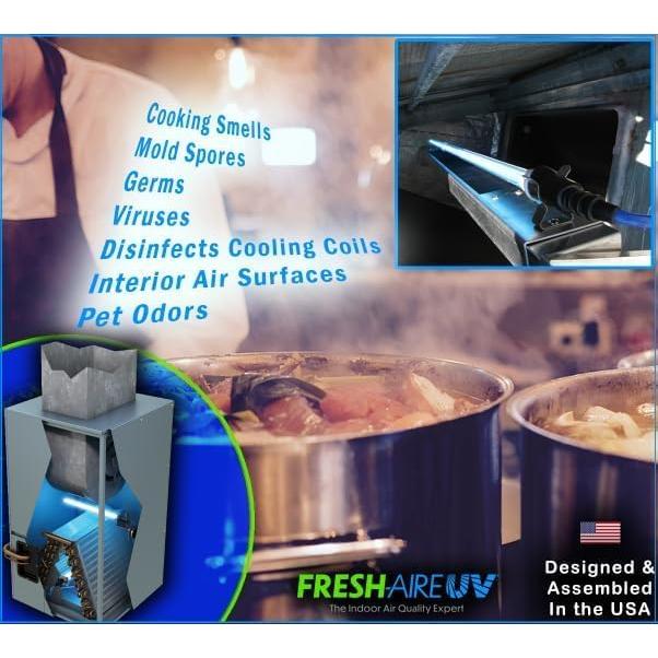 Sistema de Purificación de Aire HVAC Fresh-Aire UV 24V con Lámpara UVC