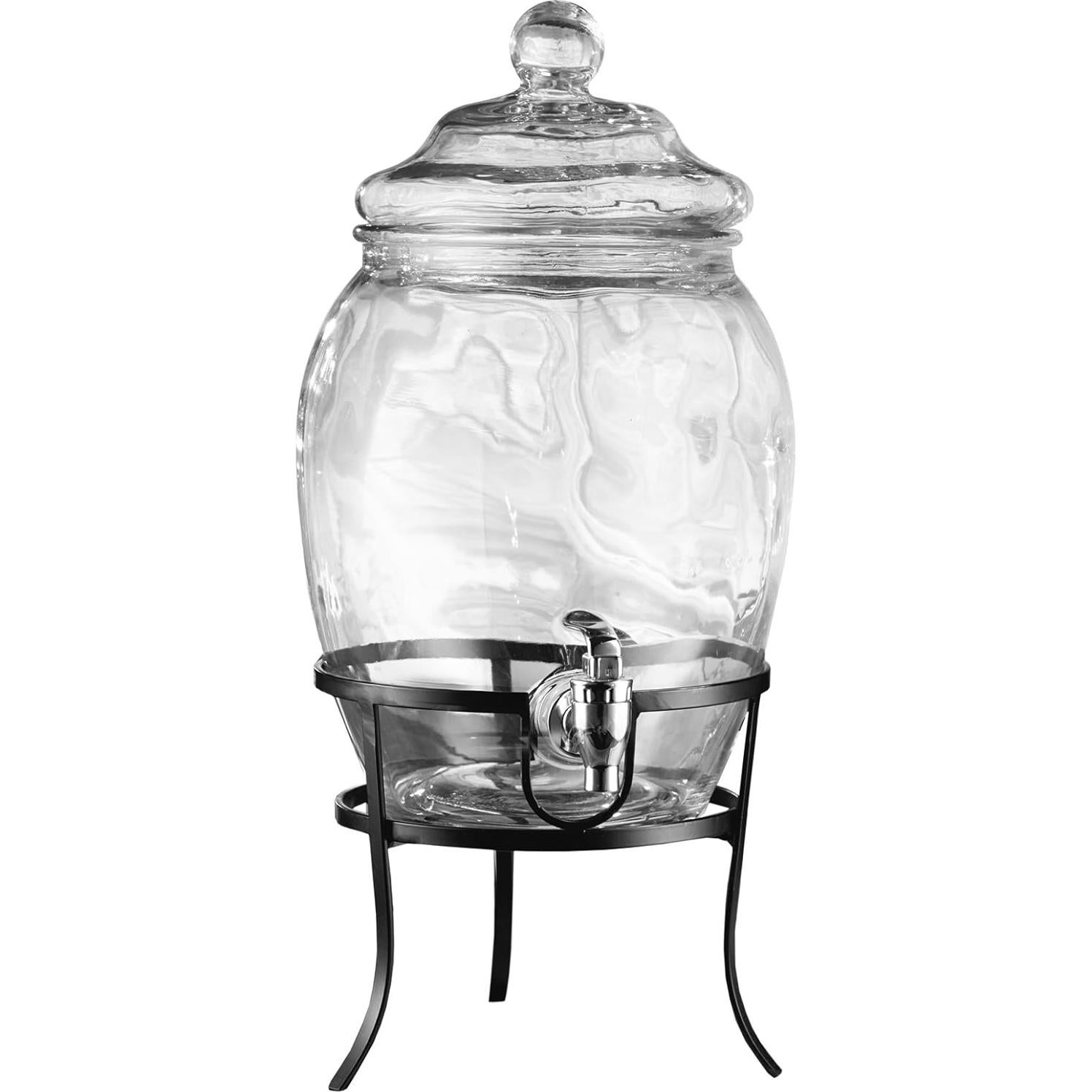 Dispensador de Bebidas Style Setter 2 Galones Vidrio y Metal