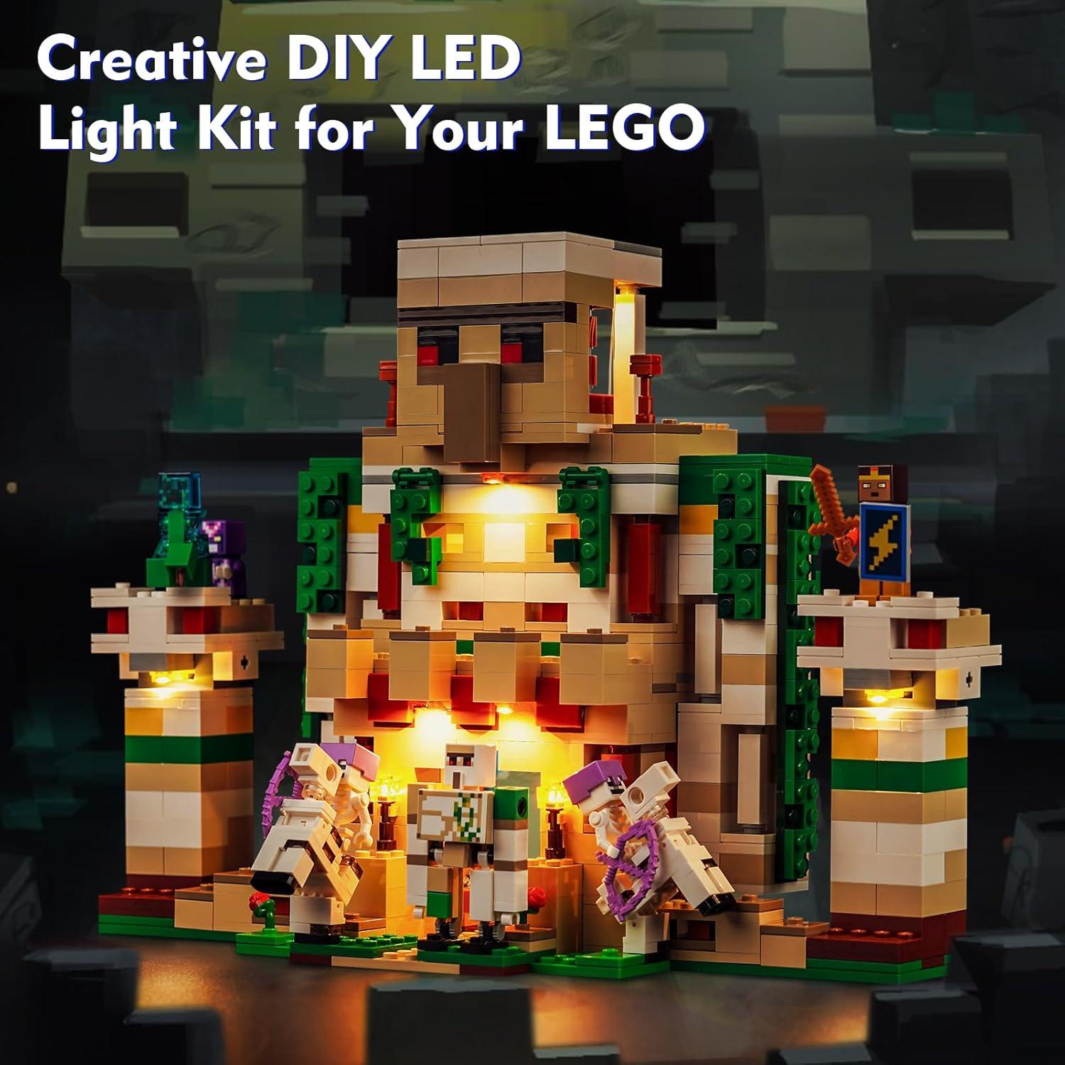 Kit de Luz LED LocoLee para Fortaleza Golem de Hierro 21250