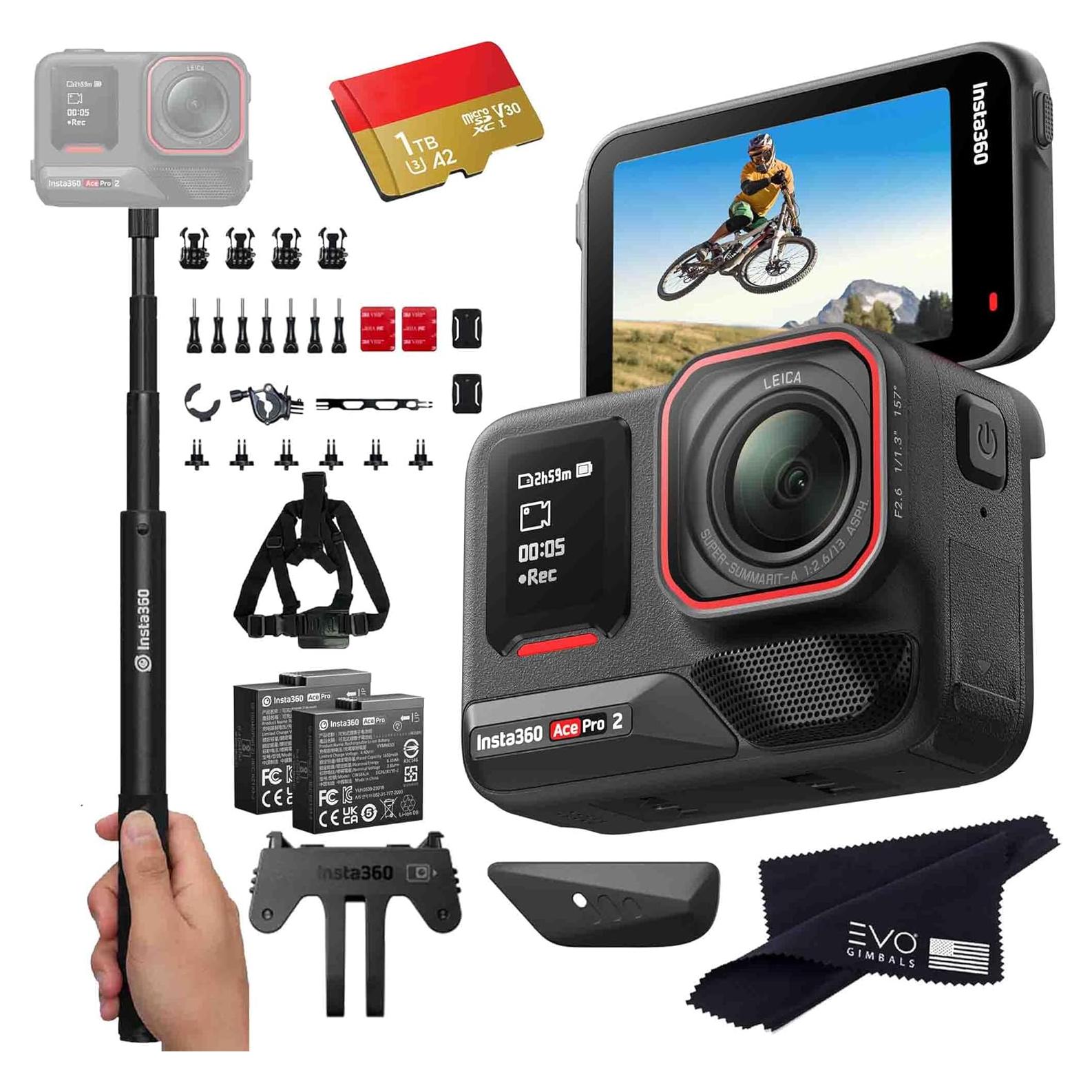 Cámara de Acción Insta360 Ace Pro 2 8K Impermeable 1TB