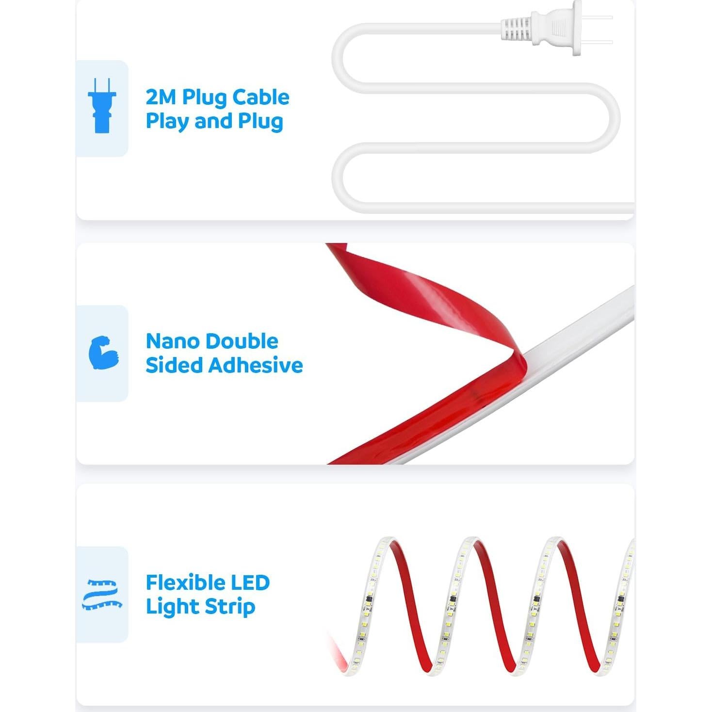 Tira LED Exterior 45M Aclorol 110V 120LEDs/m Impermeable