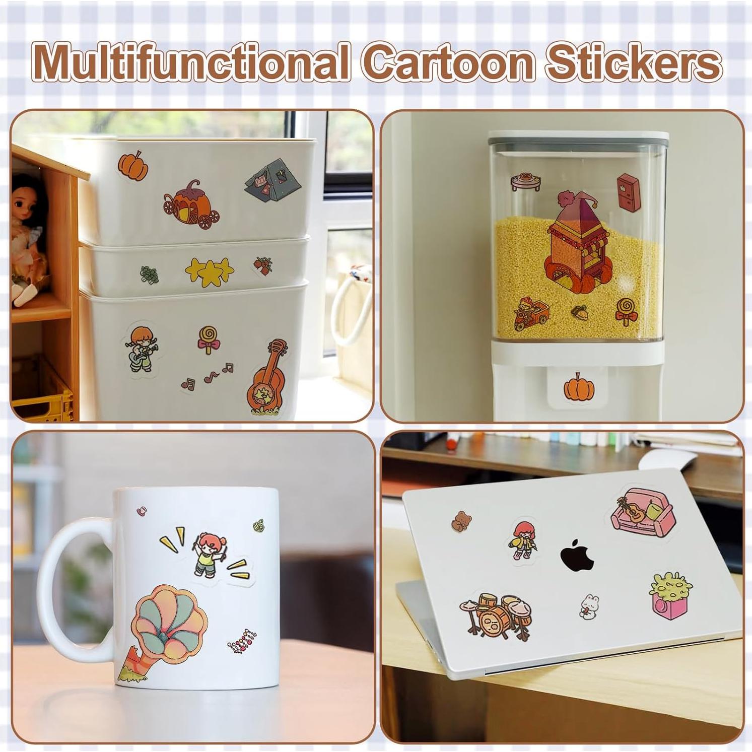 Pegatinas 3D de Casa DIY NatldGs - 16 Temas Reutilizables