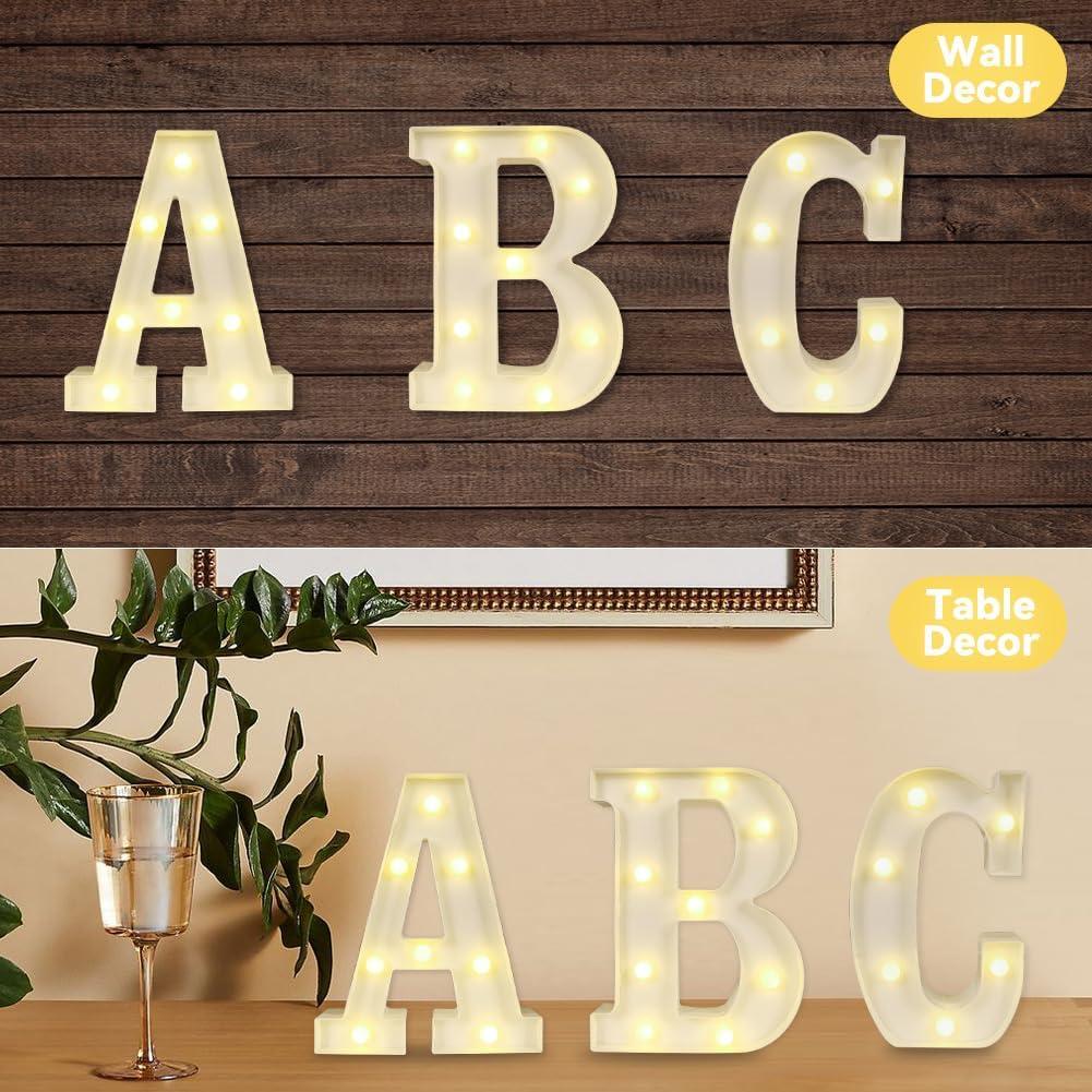 Luz de Cartel LED HYLEBOR Número 4 Blanco para Decoración