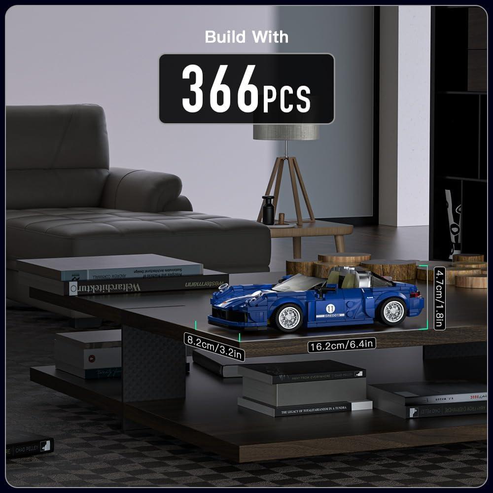 Mould King 27040 Kit de Construcción de Coche Clásico 366 Piezas