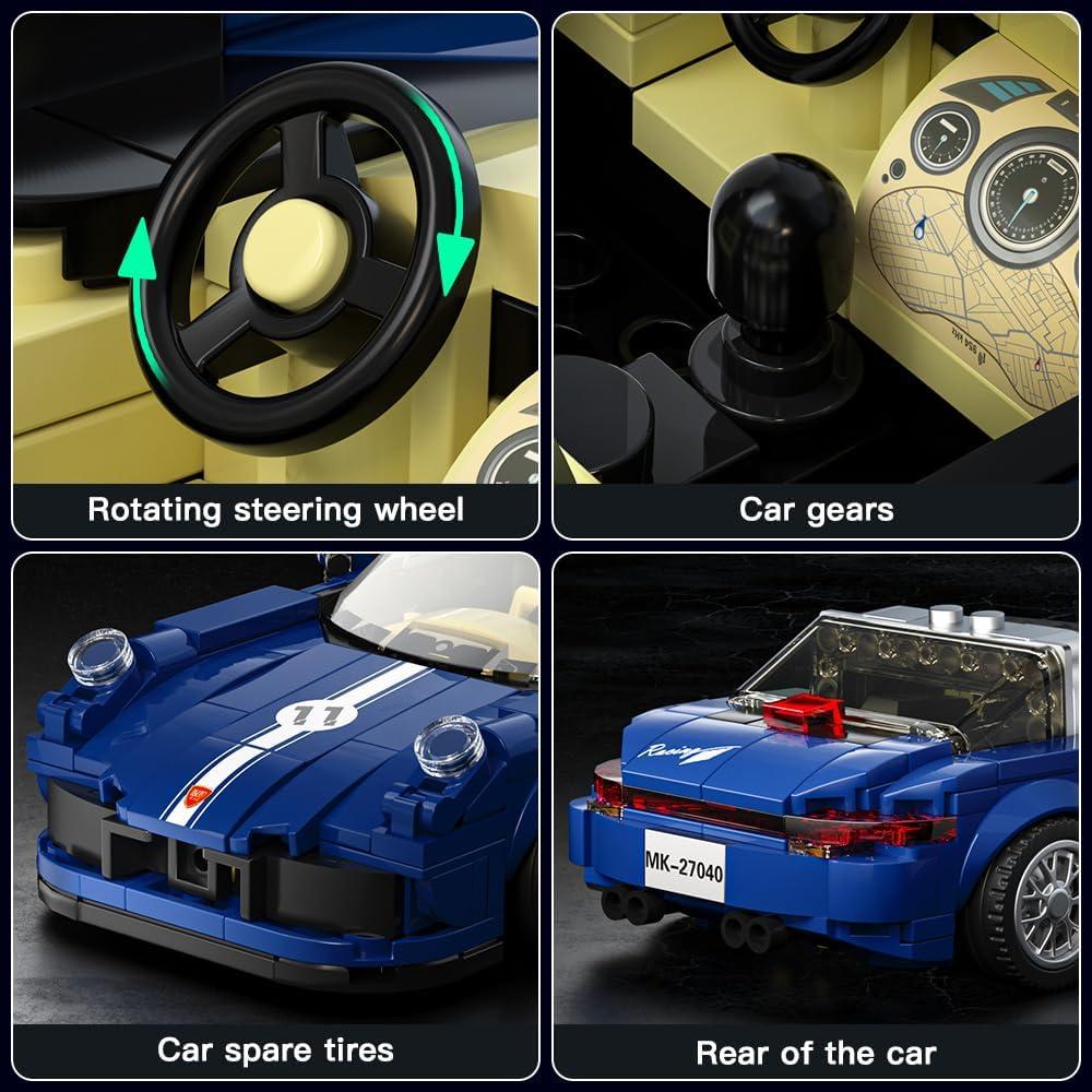 Mould King 27040 Kit de Construcción de Coche Clásico 366 Piezas