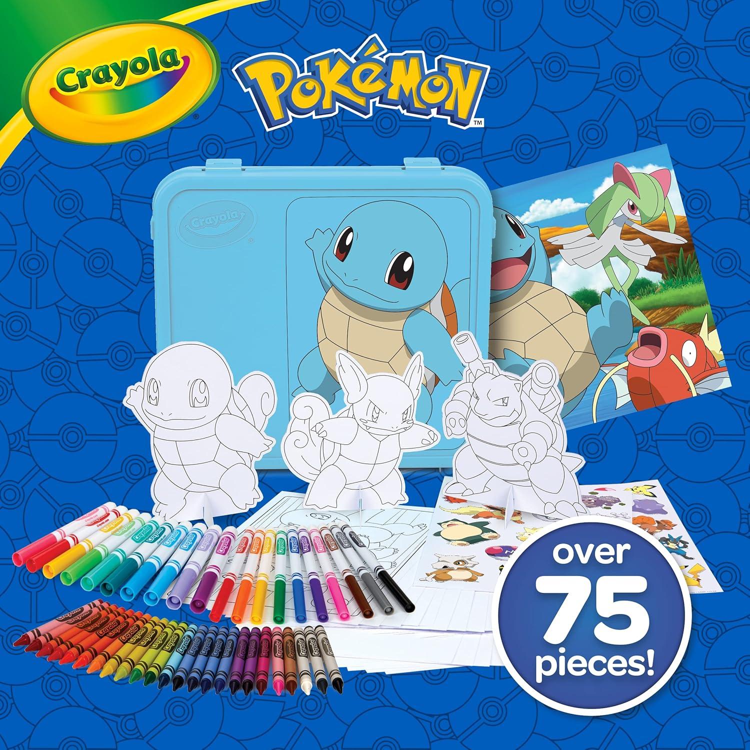 Estuche de Arte Crayola Pokémon Squirtle 71 Piezas