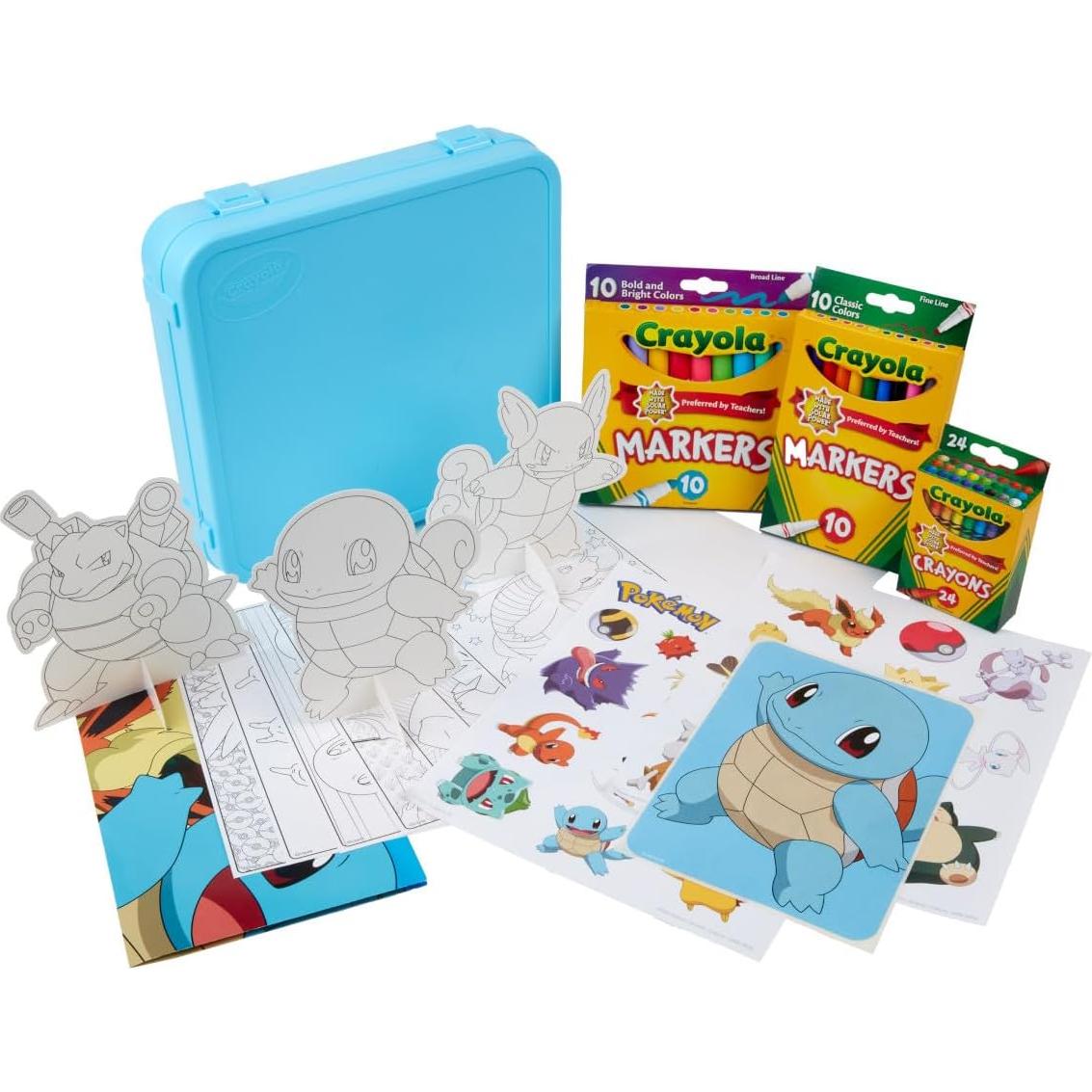 Estuche de Arte Crayola Pokémon Squirtle 71 Piezas