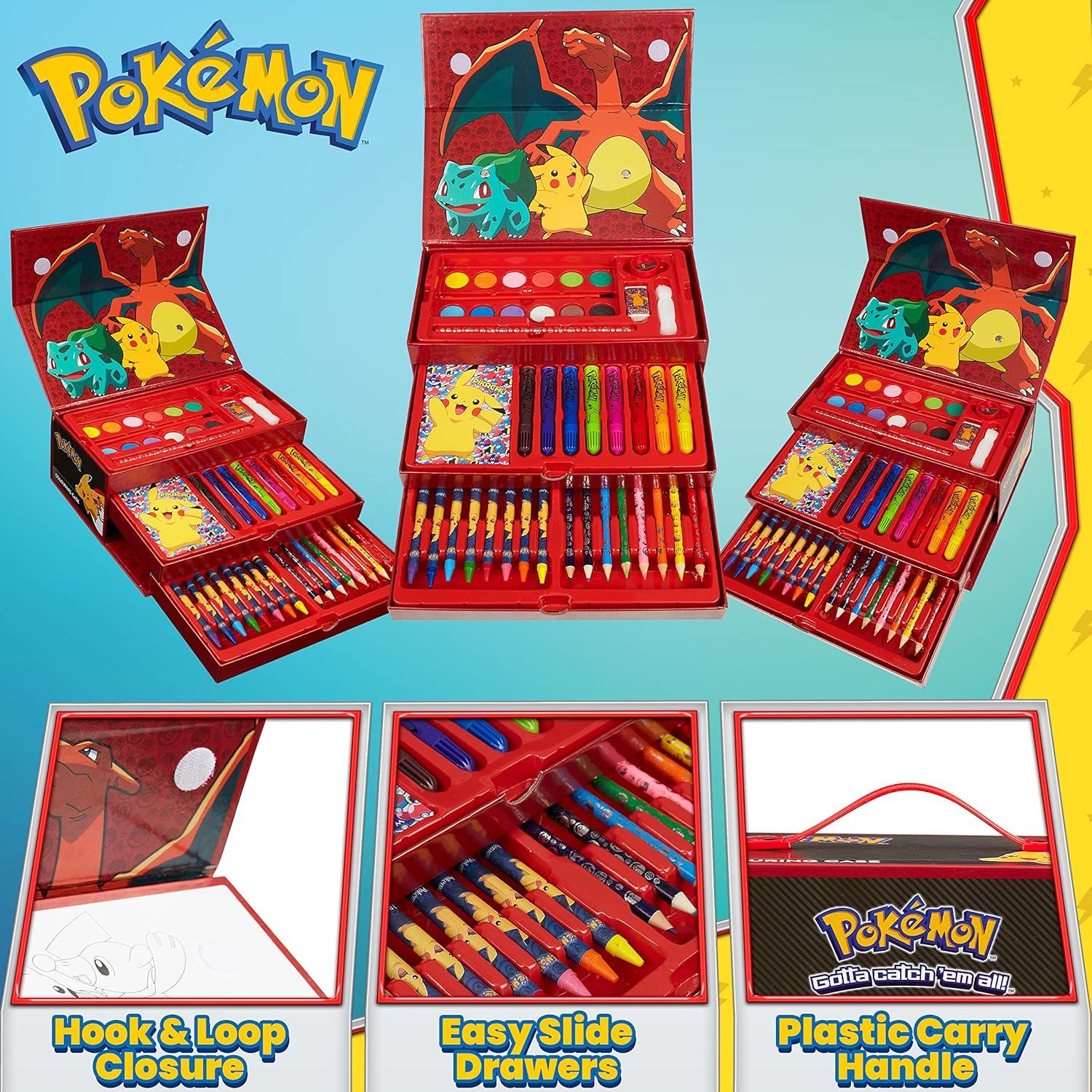 Set de Arte Pokemon 40 Piezas con Estuche de Viaje