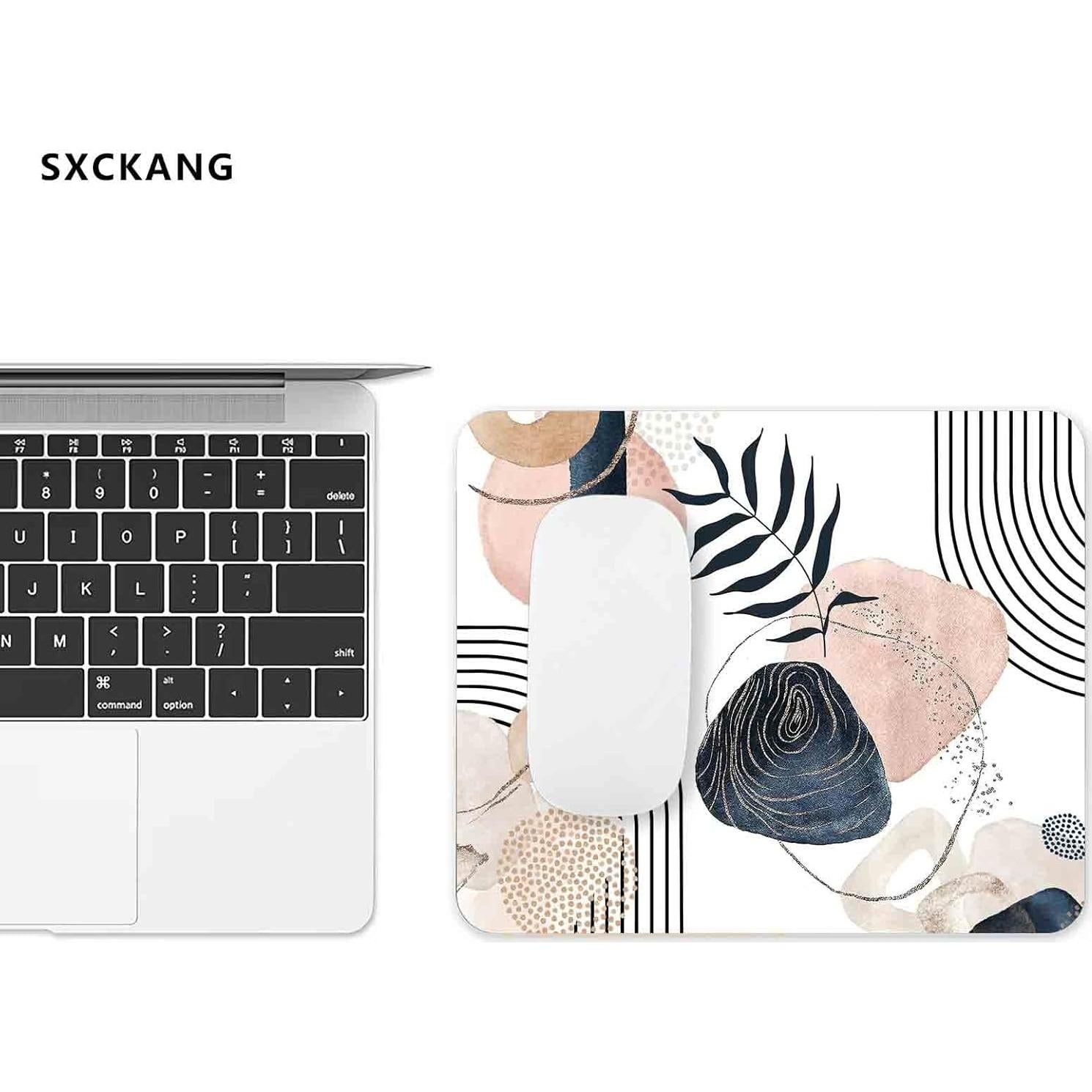Alfombrilla de Ratón SXCKANG Boho Estético 24x20 cm Antideslizante