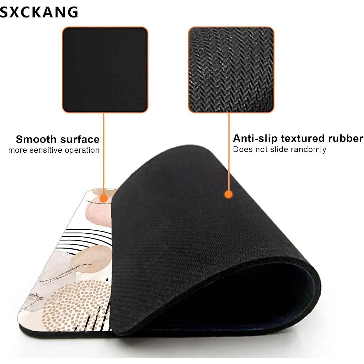 Alfombrilla de Ratón SXCKANG Boho Estético 24x20 cm Antideslizante