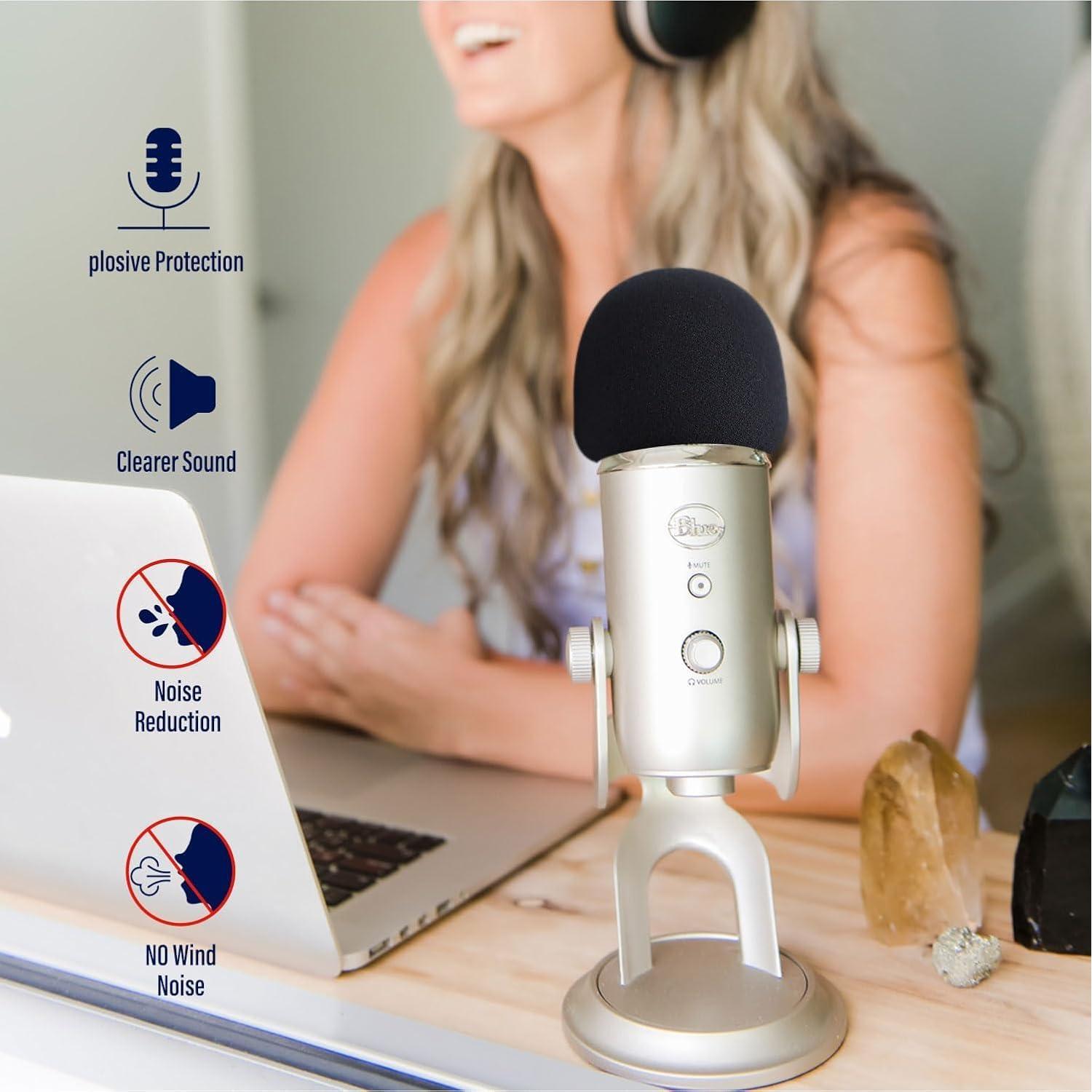 2 Fundas de Micrófono Blue Yeti Pro - Reducción de Ruido