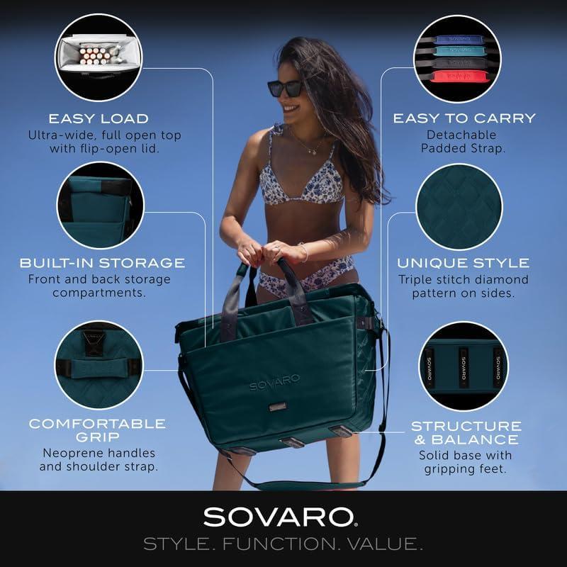 Bolsa de Enfriador Aislada Sovaro 22" Océano Profundo