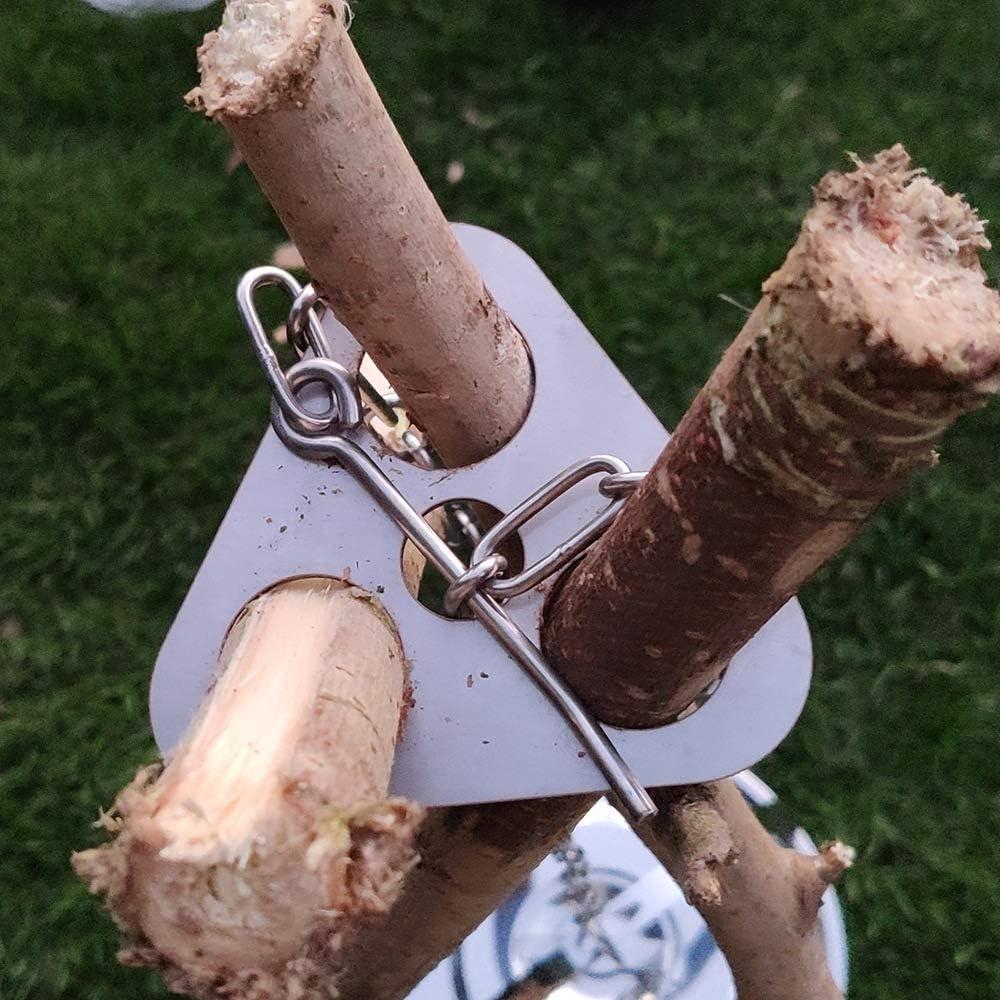 Tablero de trípode para camping PWPAM - Acero inoxidable 120cm