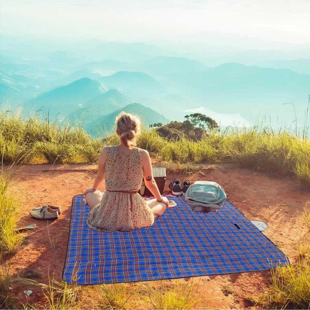 Manta de Picnic Impermeable Wind Tour 150x180 cm Azul