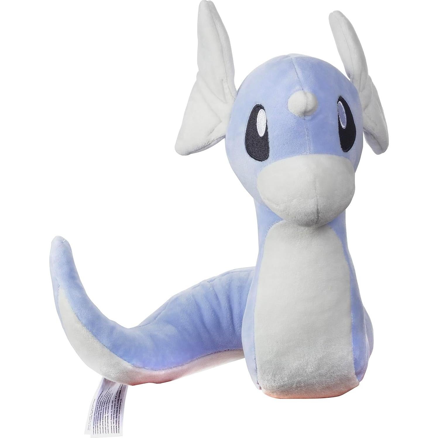 Pokemon 8" Dratini Plush - Officially Licensed - Scarlet & Violet Dragonite Evolution Figure - Authentic Soft Stuffed Animal Dragon Toy - Holiday Christmas Stocking Stuffer Gift for Kids, Boys, Girls