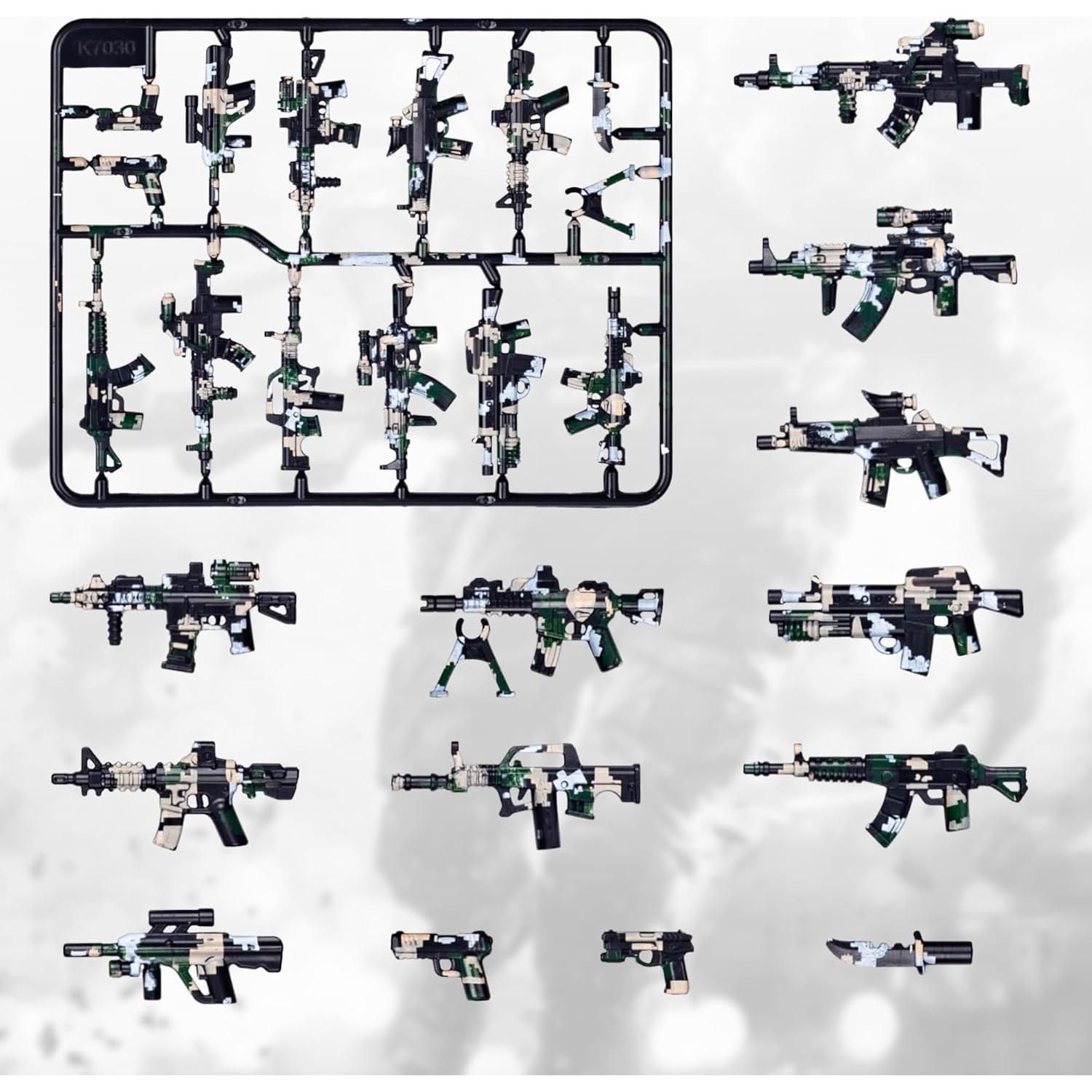 51 Piezas Soldados Juguete MaozyHomie Camuflaje Militar