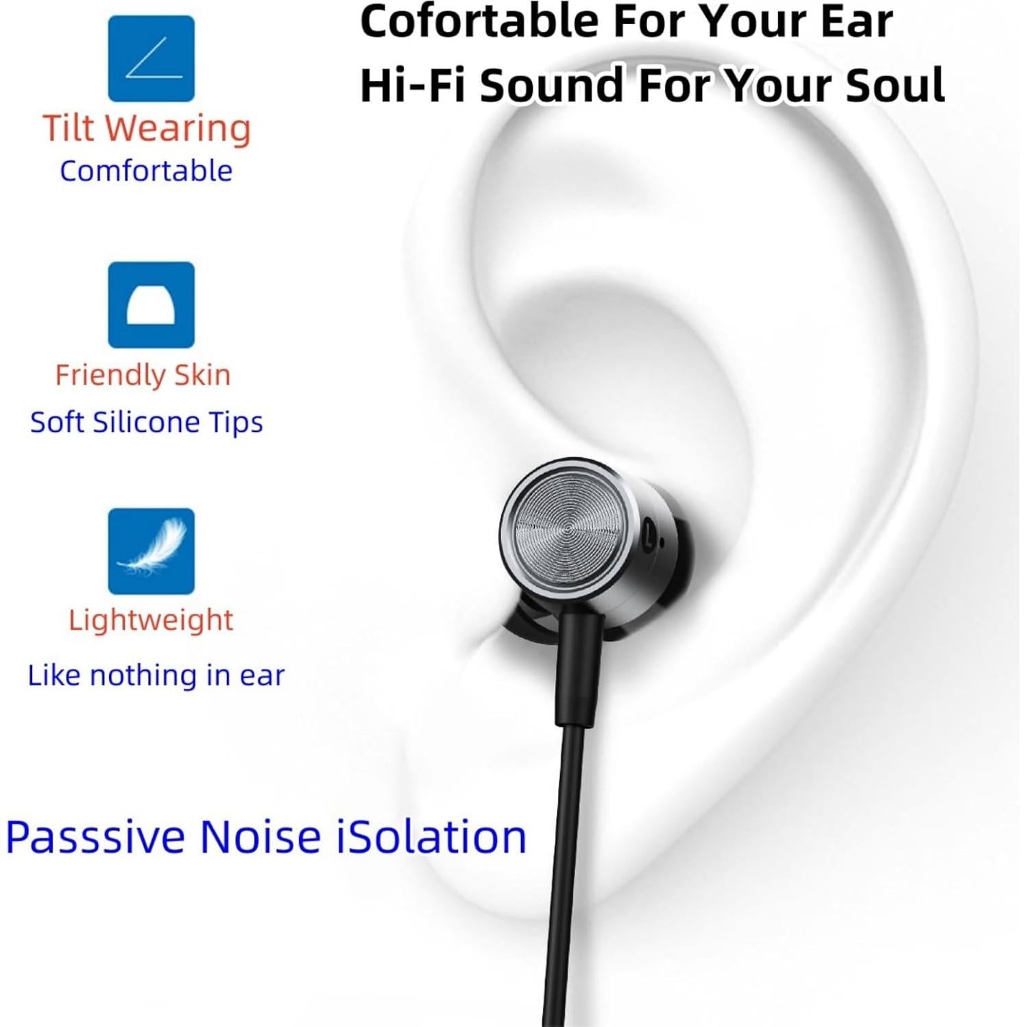 Auriculares USB C HiFi MOLIZHITIAN para iPhone 15 y Samsung