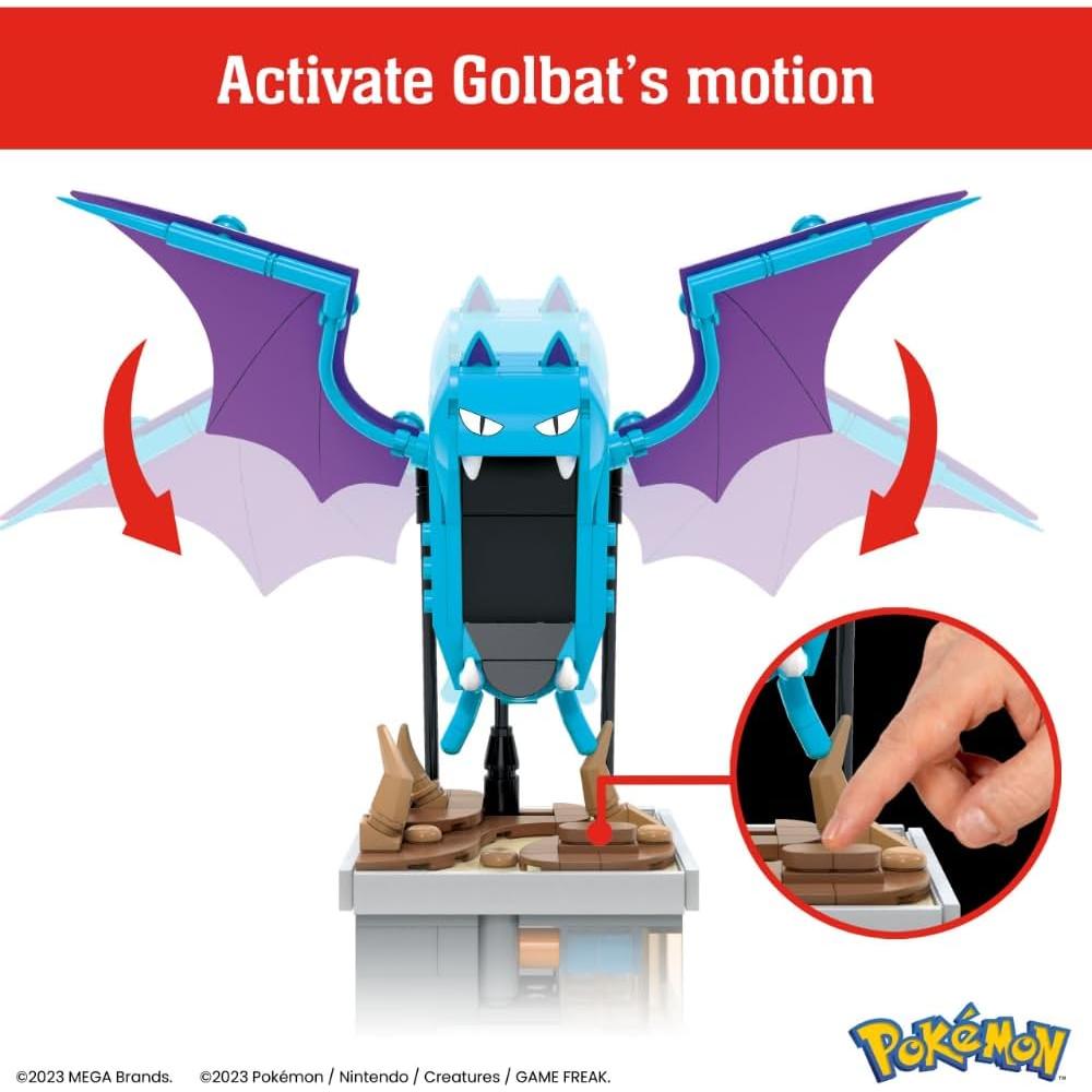 Set de Construcción Pokémon Golbat Mattel 313 Piezas 12,7 cm
