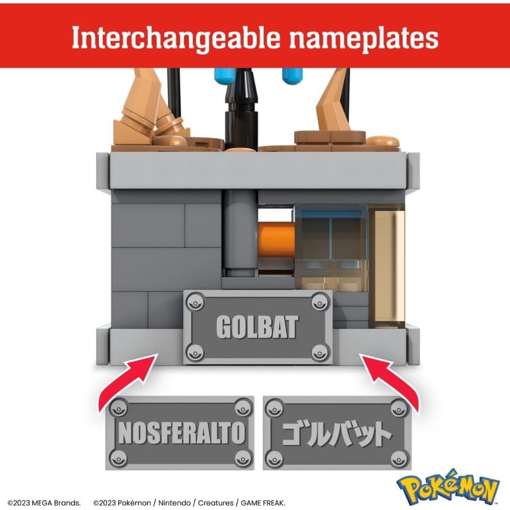 Set de Construcción Pokémon Golbat Mattel 313 Piezas 12,7 cm