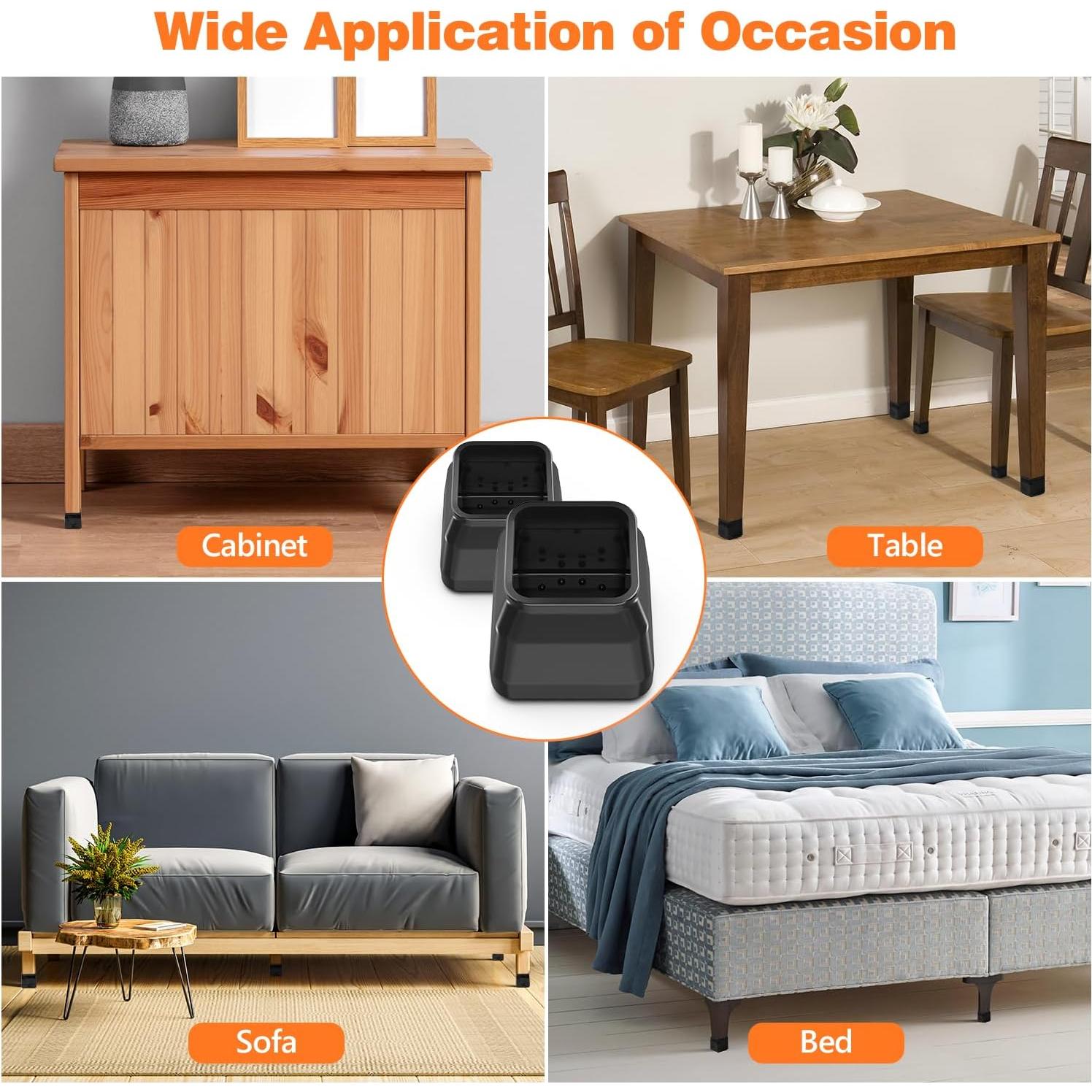 16 Protectores de Suelo para Patas de Sillas BAIPOK - Silicona y Fieltro