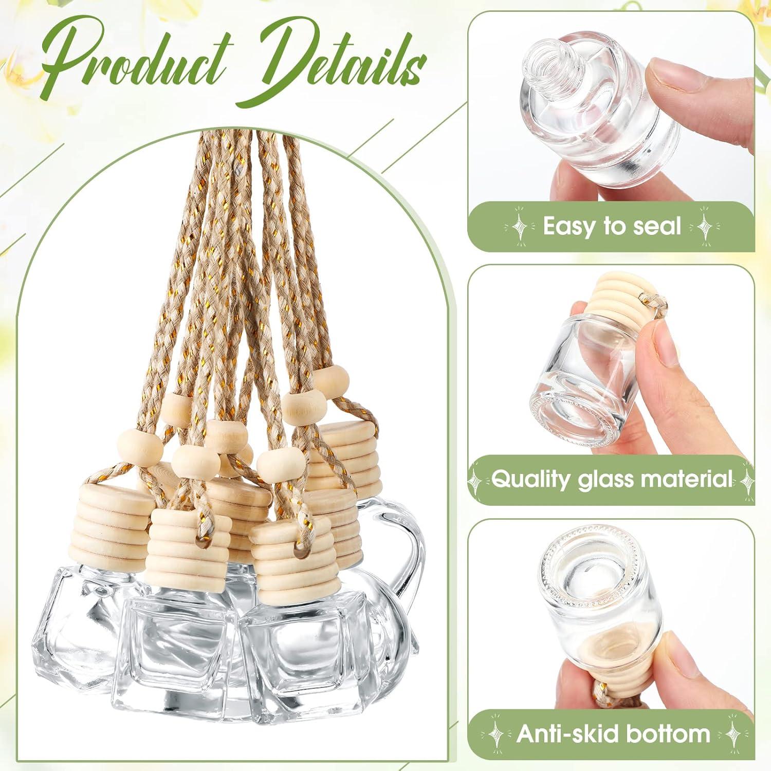 20 Botellas Difusoras de Aceite Esencial Inbagi Vidrio Transparente