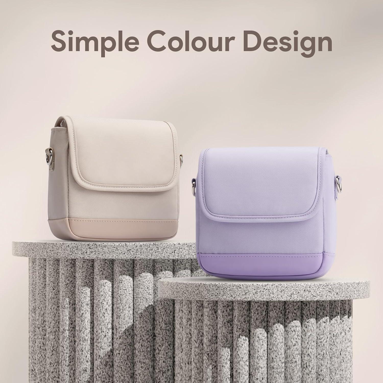 Funda de cámara Instax Beige compatible Mini 12/11/40/99/EVO