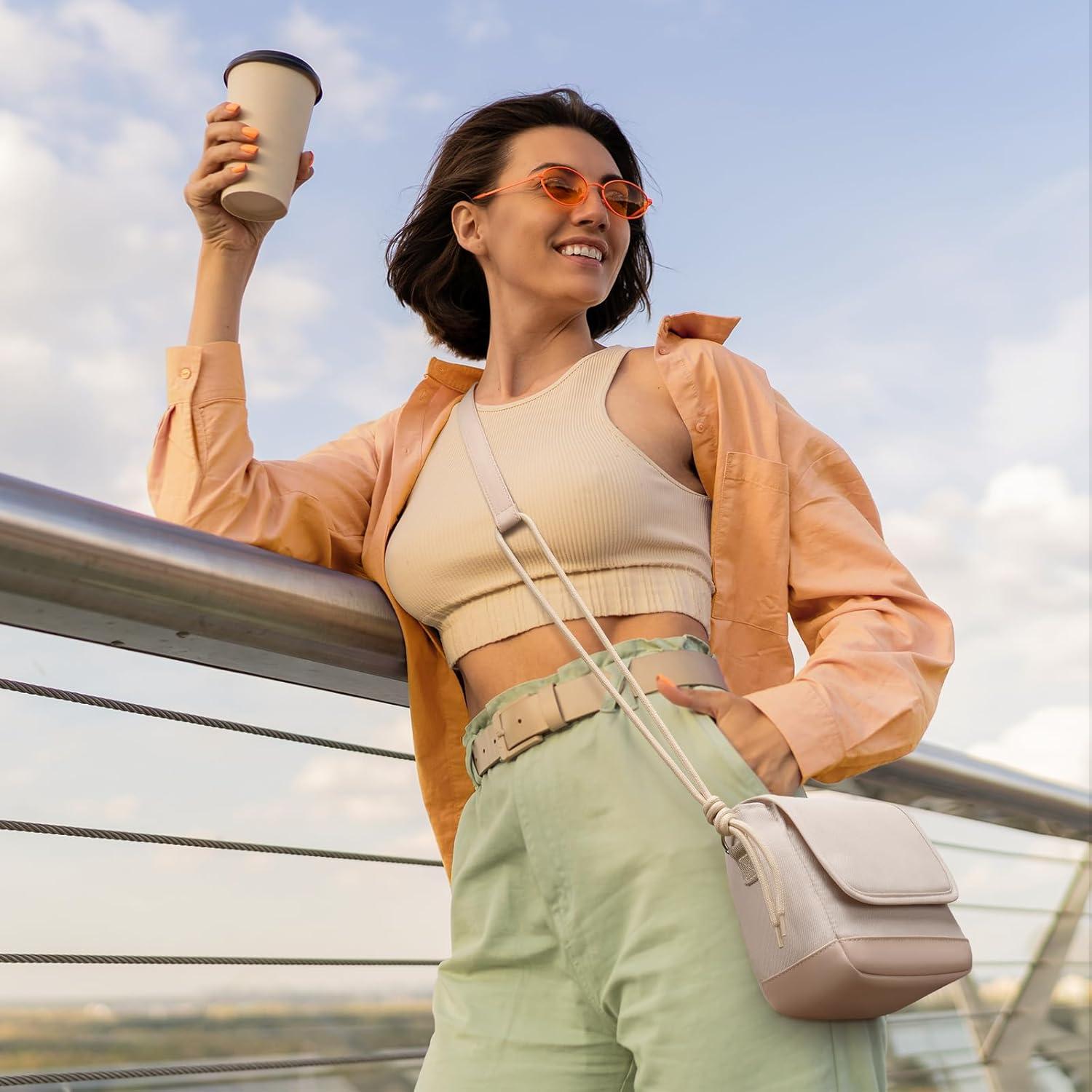 Funda de cámara Instax Beige compatible Mini 12/11/40/99/EVO