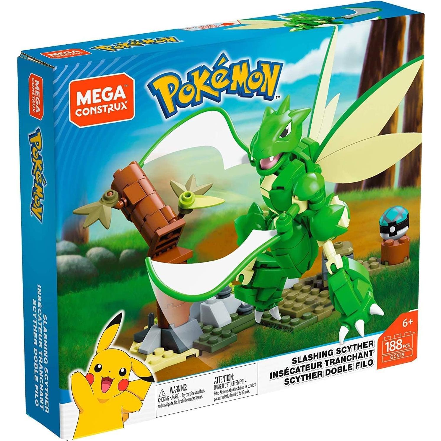 Mega Construx Pokemon Scyther 188 Piezas Juguete Construcción