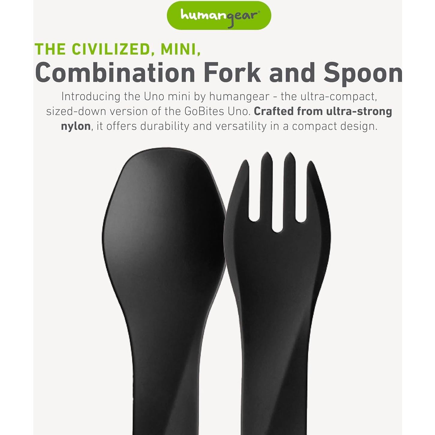 humangear GoBites Uno Spork Multifuncional Negro 13.6g