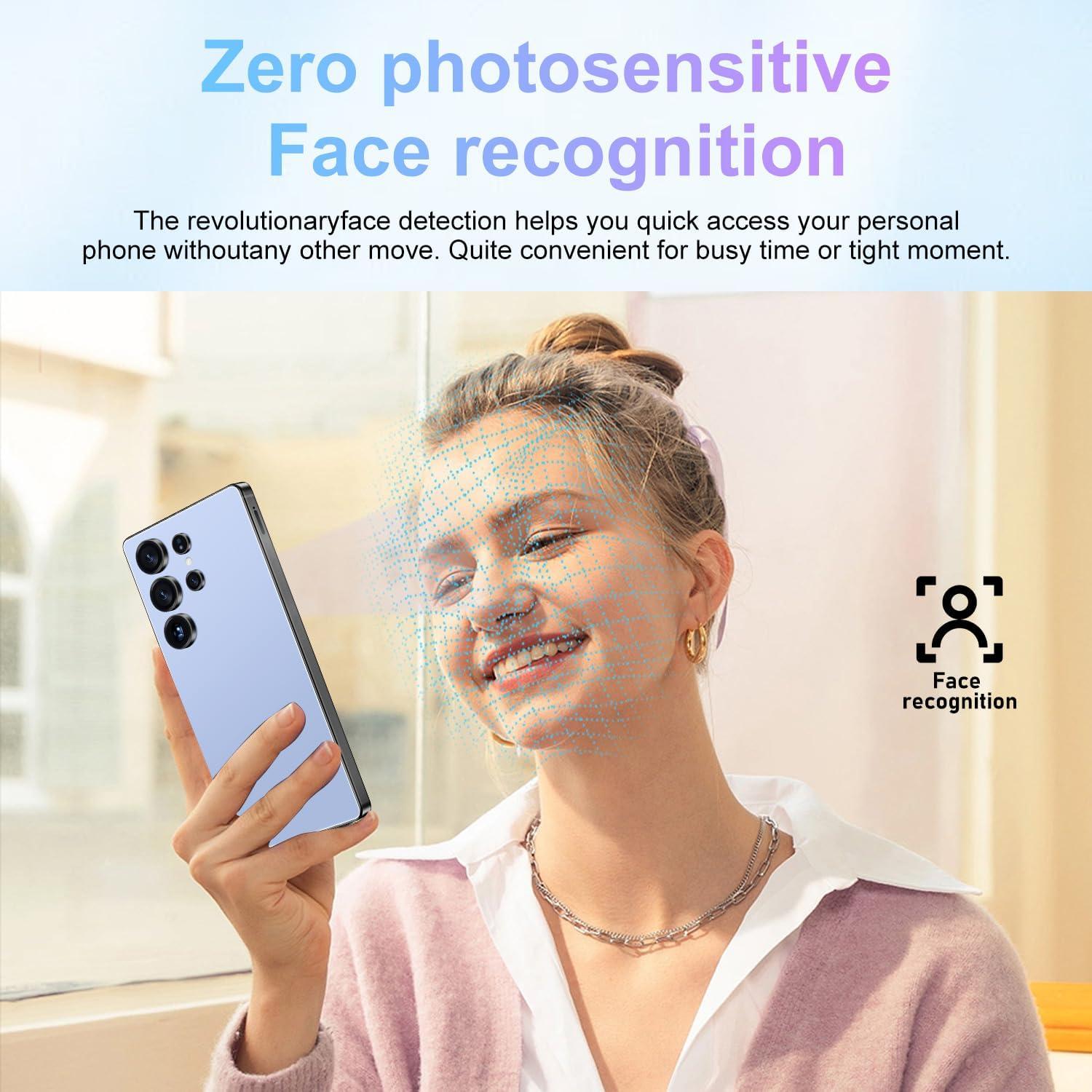 I25 Ultra Teléfono Android PYUNZGO 12GB RAM 512GB Azul Titanio