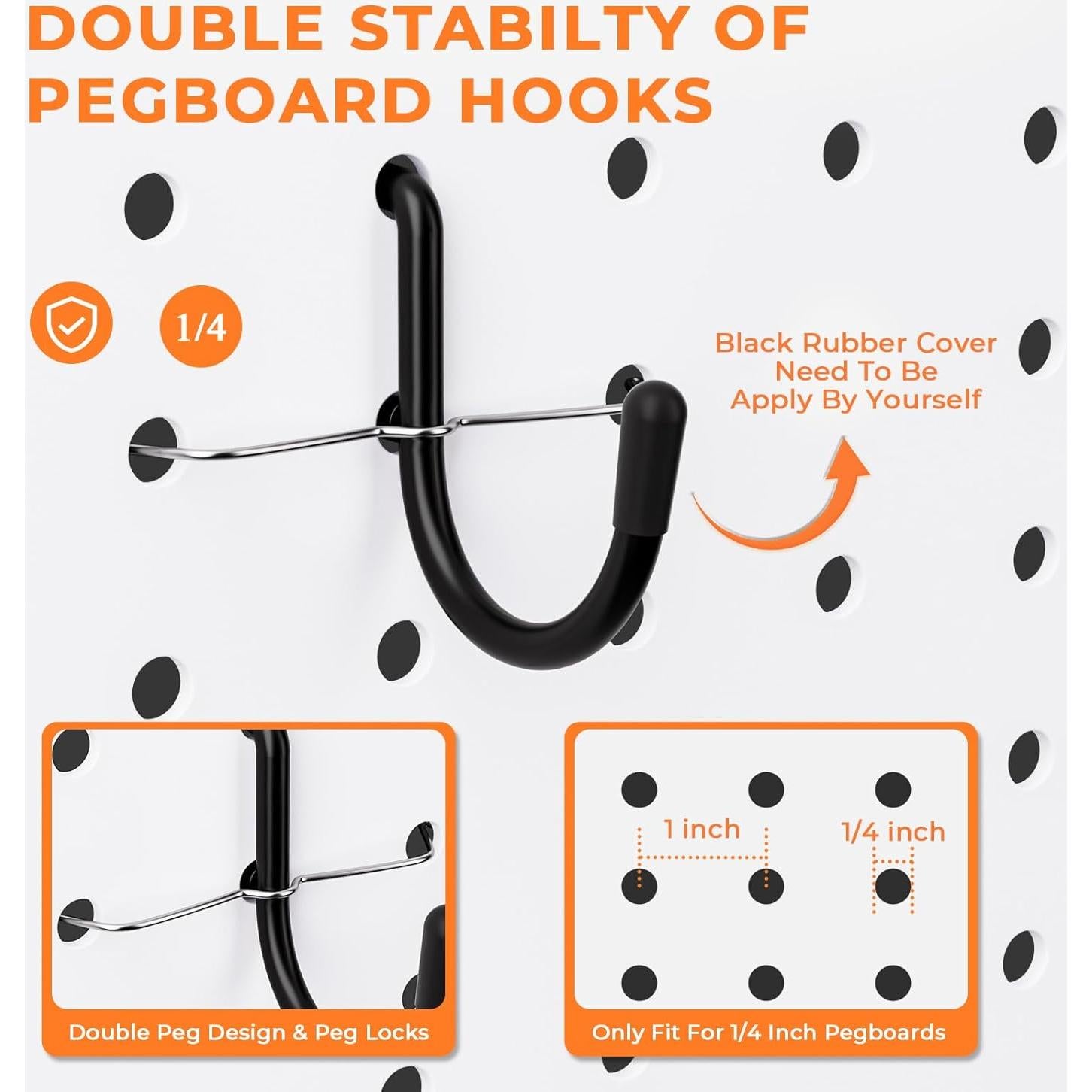 Kit Organizador de Ganchos para Tablero de Clavos INCLY 220PCS