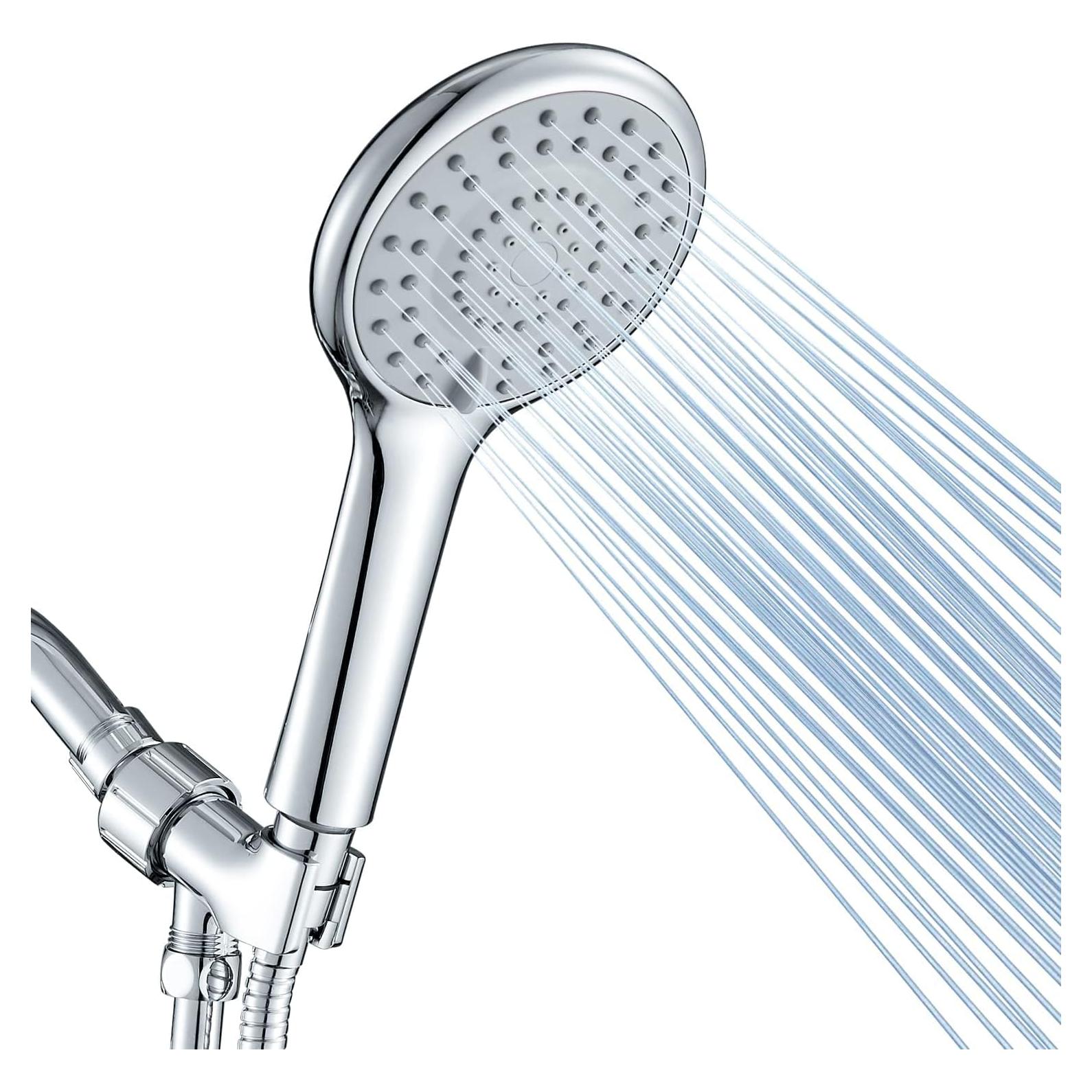 Cabezal de Ducha DOILIESE 5 Modos con Manguera 152.4 cm Cromo