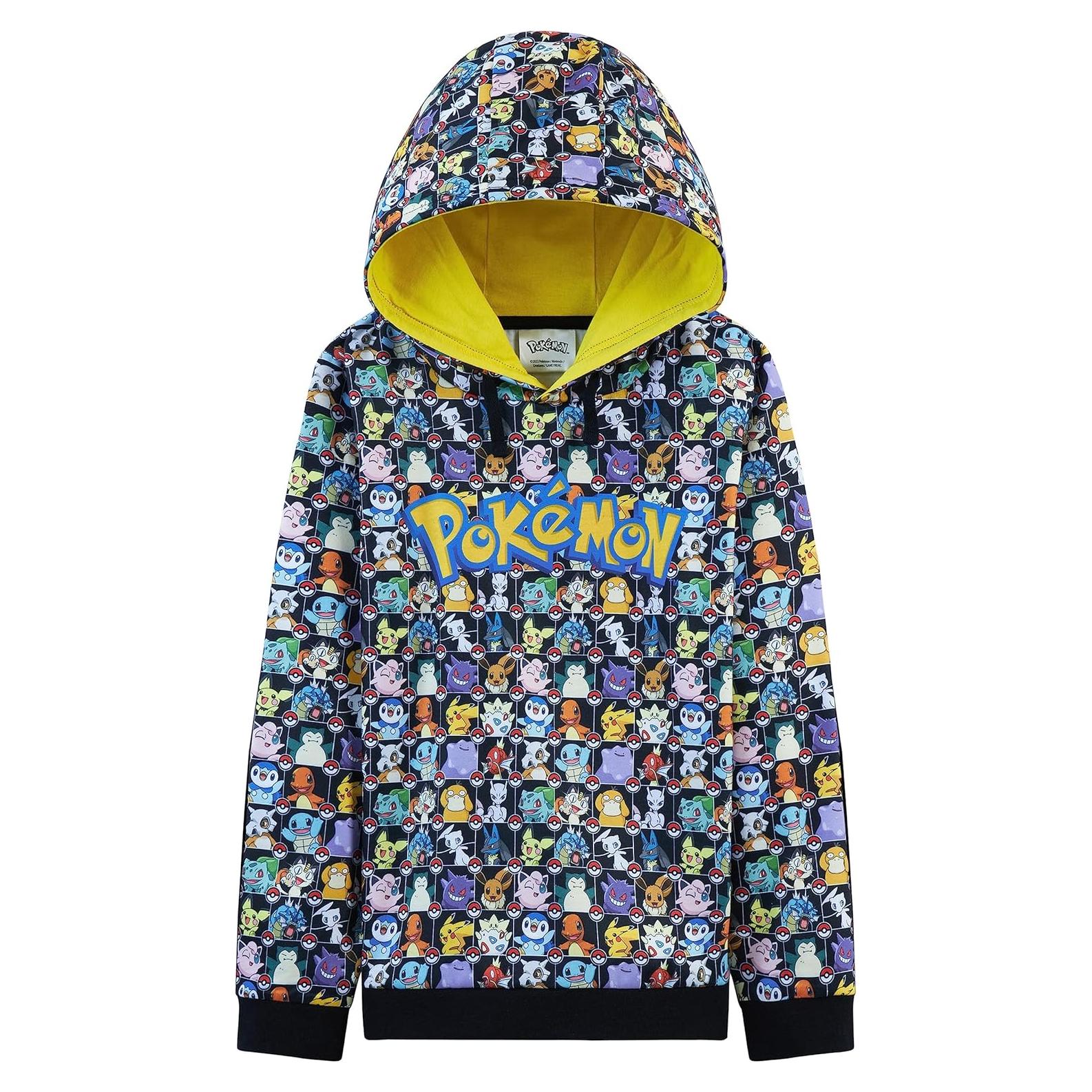 Sudadera con capucha Pokémon Pikachu para niños 4-5T
