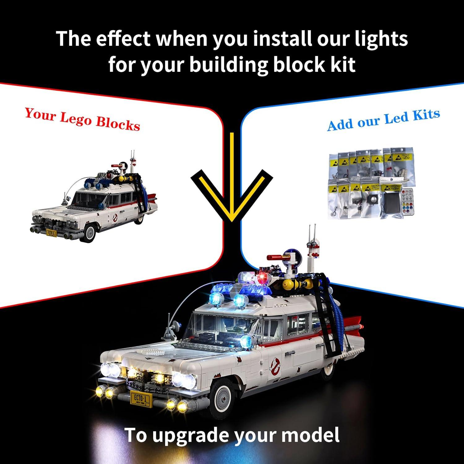 Kit de Iluminación LED BrickSoul para LEGO 10274 ECTO-1