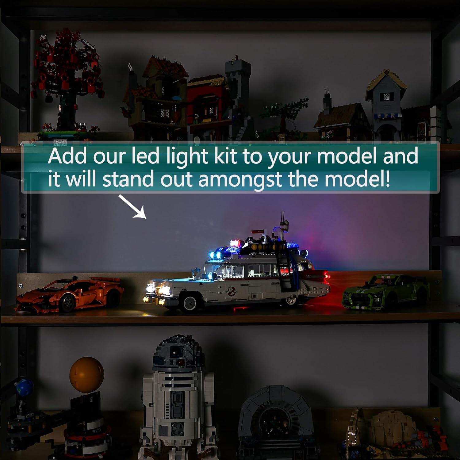 Kit de Iluminación LED BrickSoul para LEGO 10274 ECTO-1