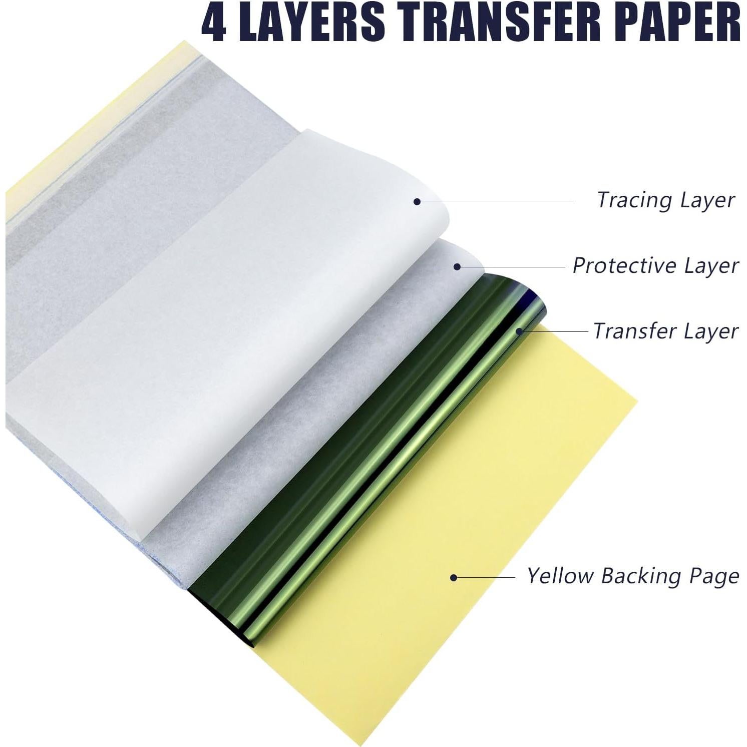 Papel de Transferencia de Tatuaje TATELF - 100 Hojas A4
