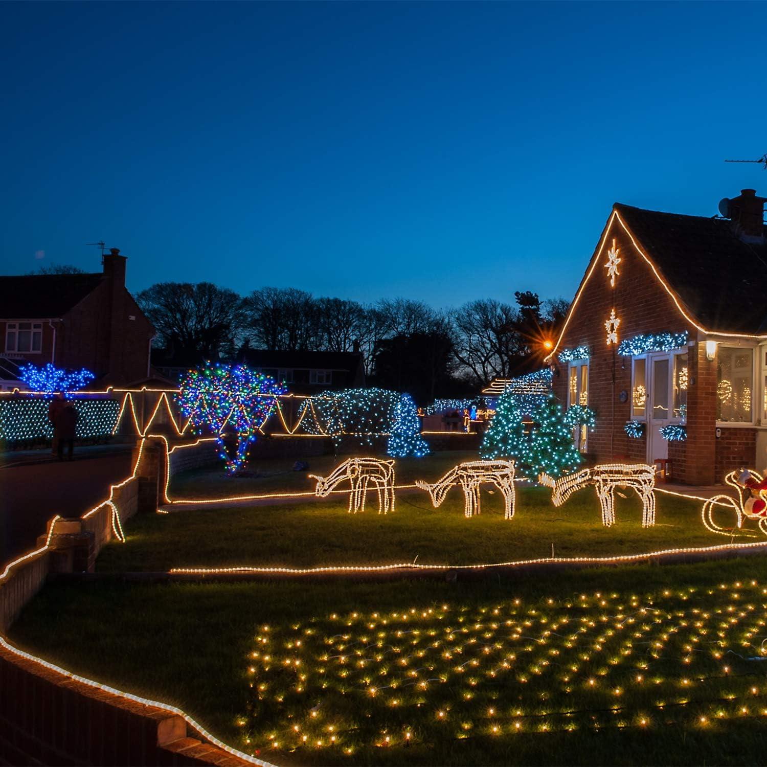 Cuerda de Luz LED 10 pies Buyagn Blanca Cálida Impermeable