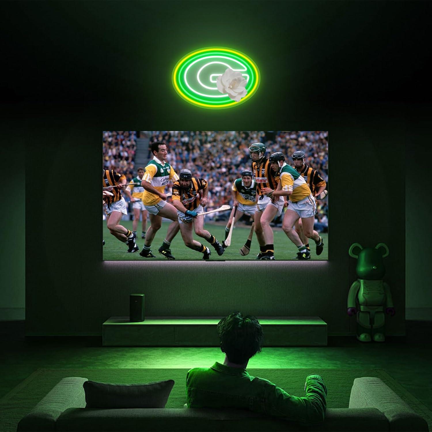 Luz de Neón Verde LED Saly Ror 42.2x30.2 cm Decorativa