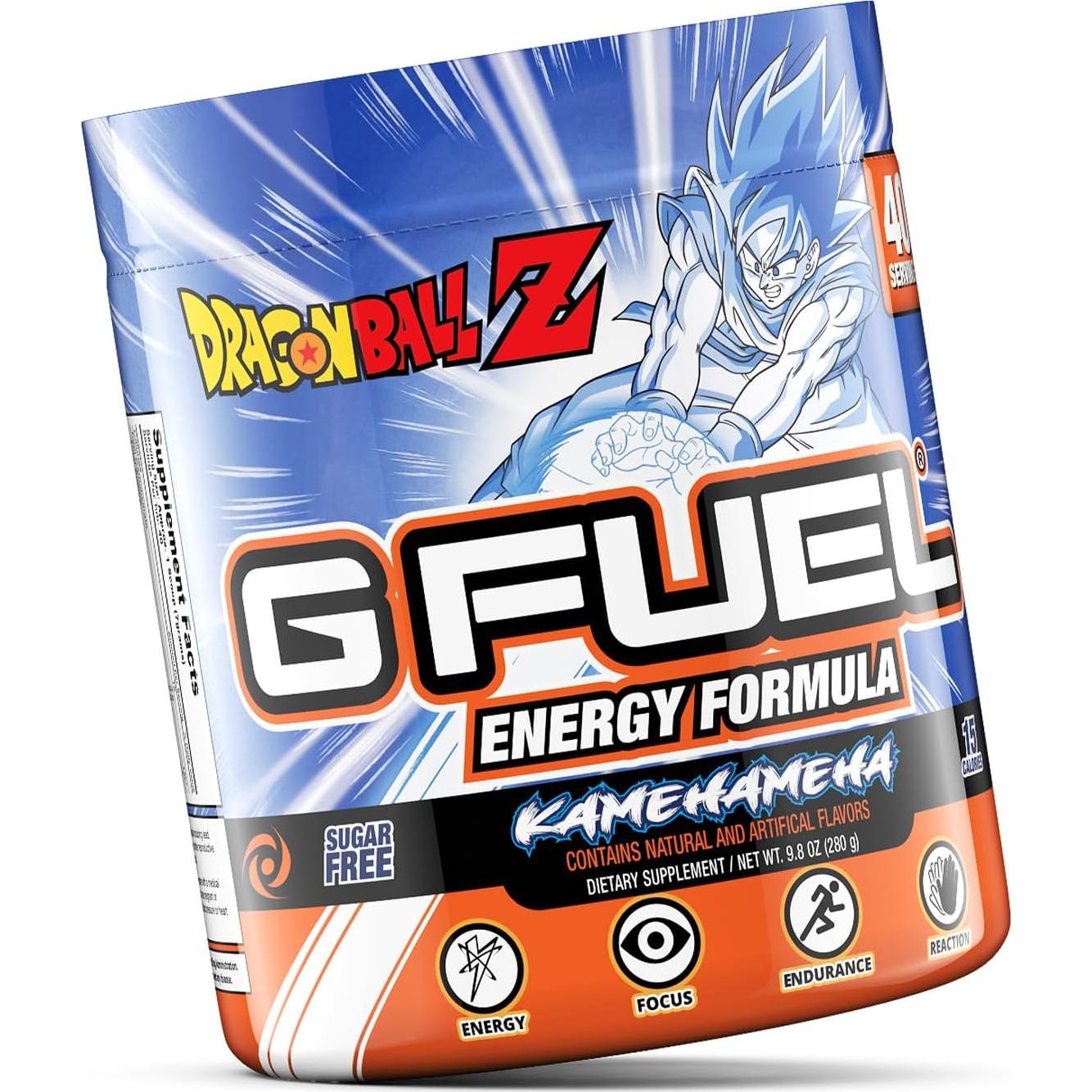 G Fuel Polvo Energético Dragon Ball Z Sabor Fresa Lychee 280g