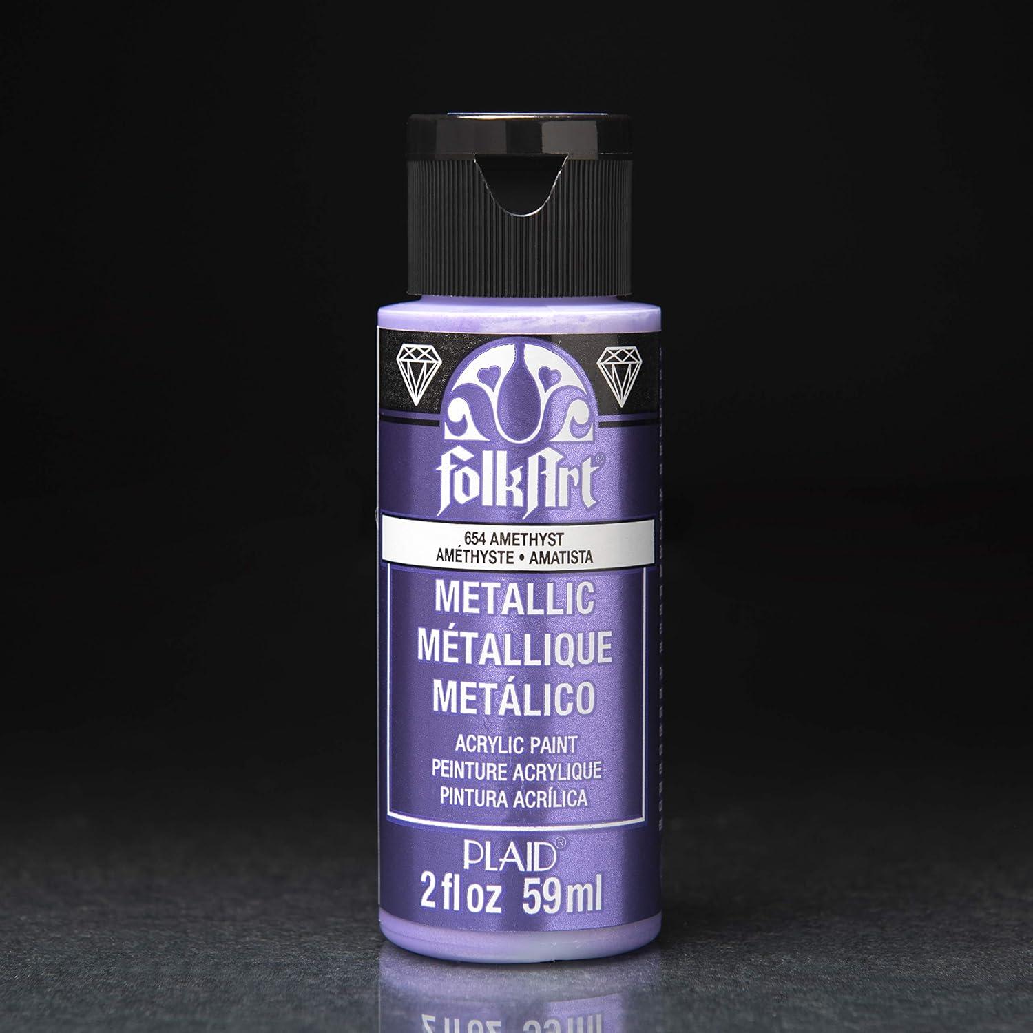 Juego de Pintura Acrílica FolkArt 18 Colores Metálicos 2 oz